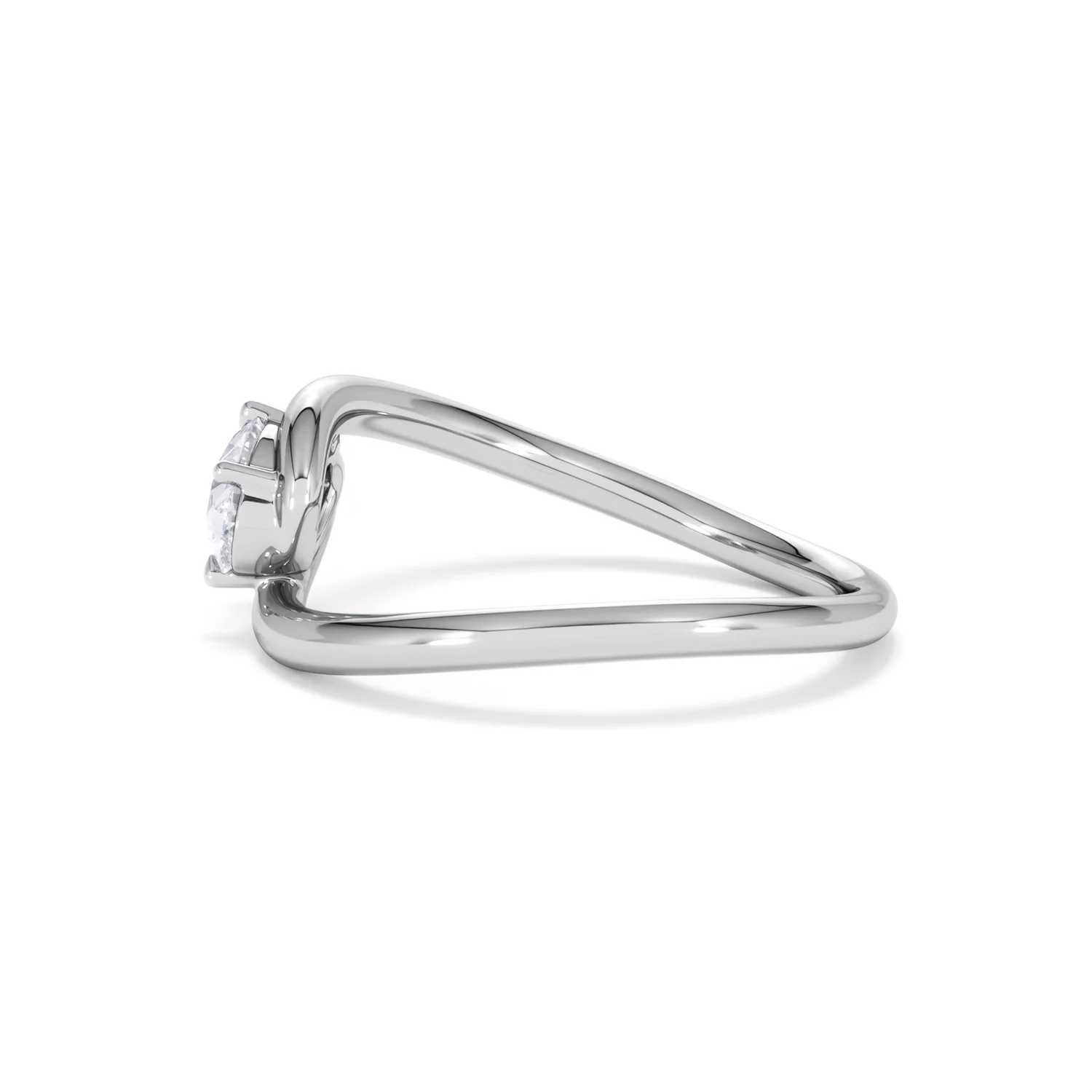 Affinity 0.50ct Oval Cut Lab Diamond Solitaire Engagement Ring in Platinum - Image 67