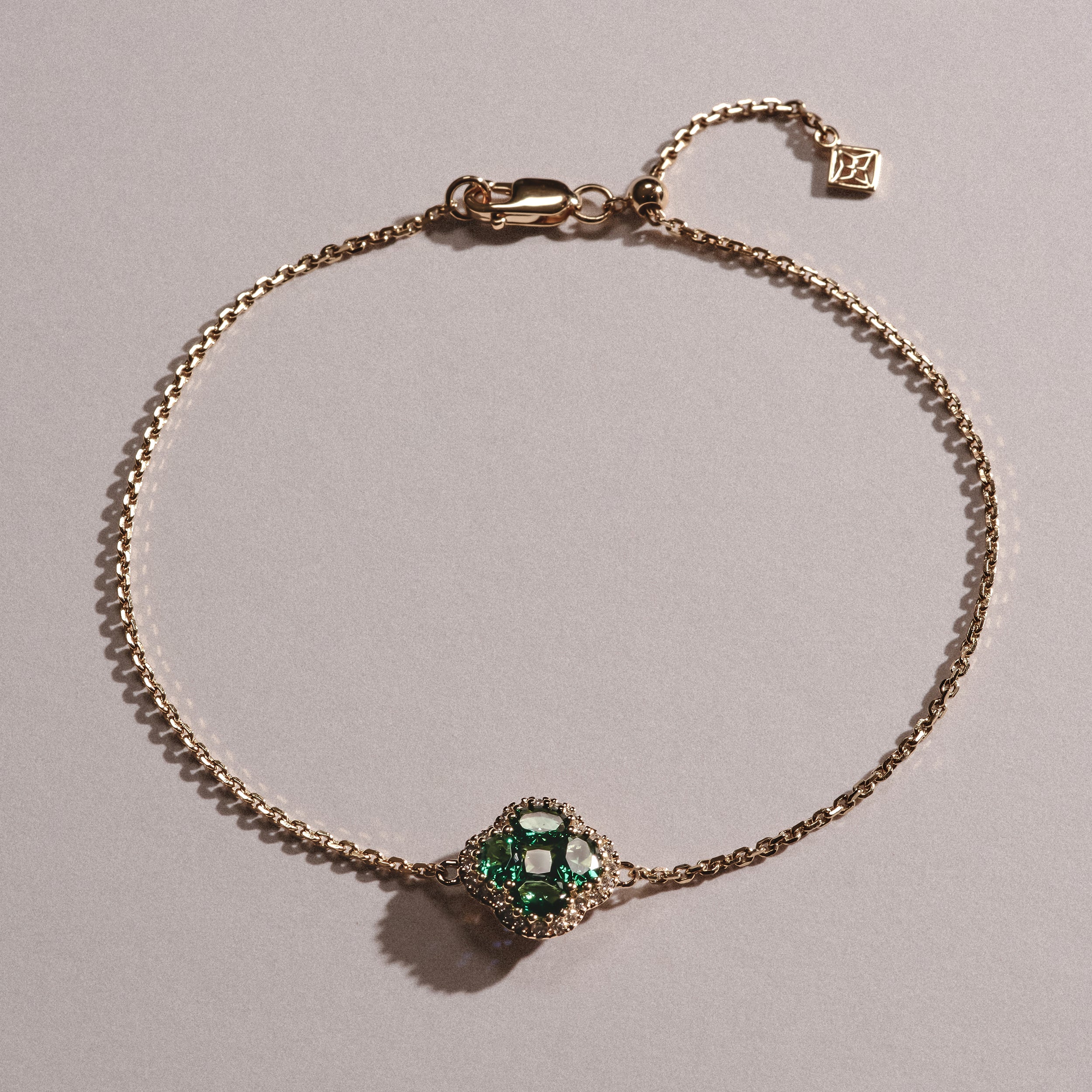 Alegria Lab Emerald Bracelet 0.75ct in 18k Gold Vermeil - Image 3