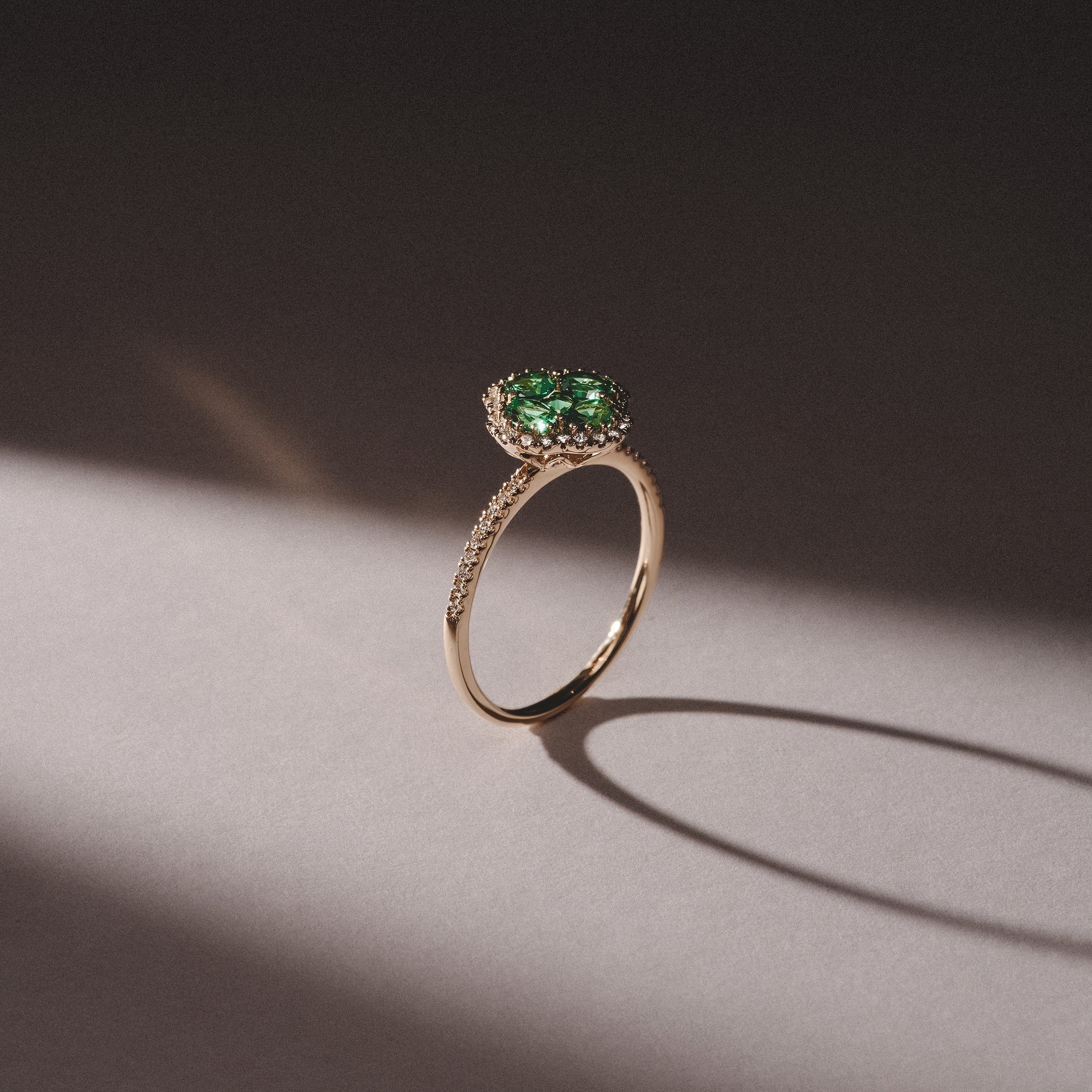 Alegria Lab Emerald Ring 0.75ct in 18k Gold Vermeil - Image 5
