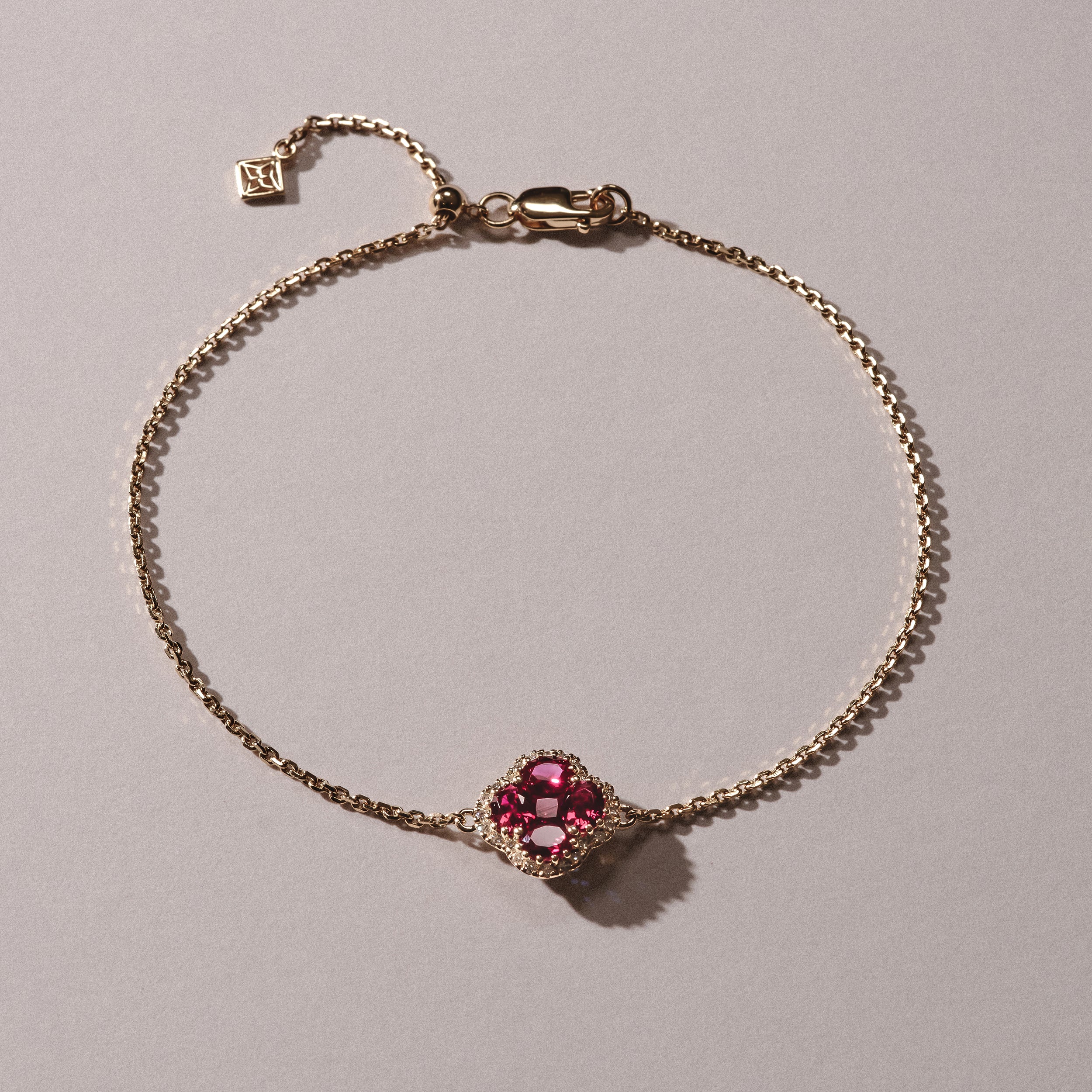 Alegria Lab Ruby Bracelet 0.90ct in 18k Gold Vermeil - Image 2