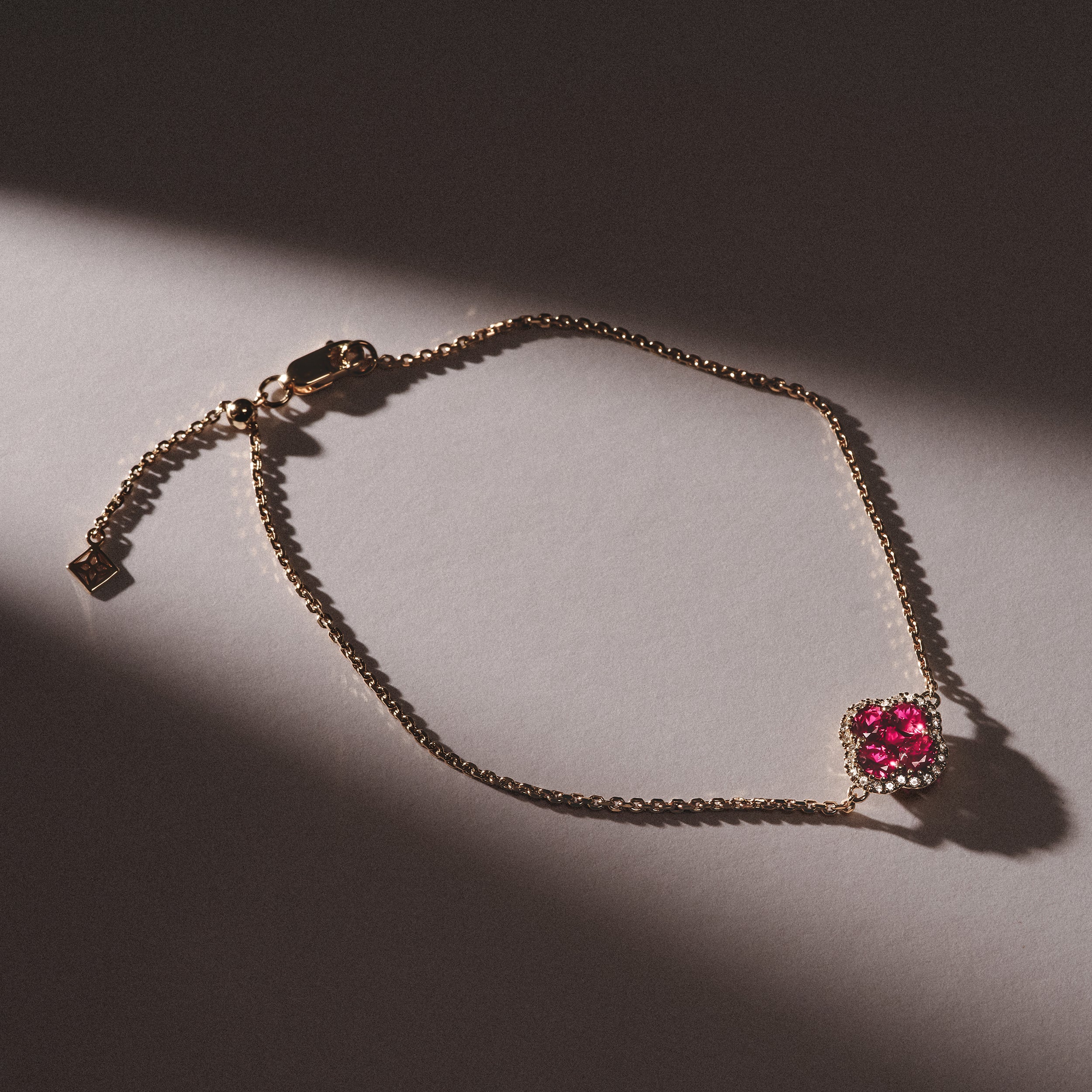 Alegria Lab Ruby Bracelet 0.90ct in 18k Gold Vermeil - Image 3