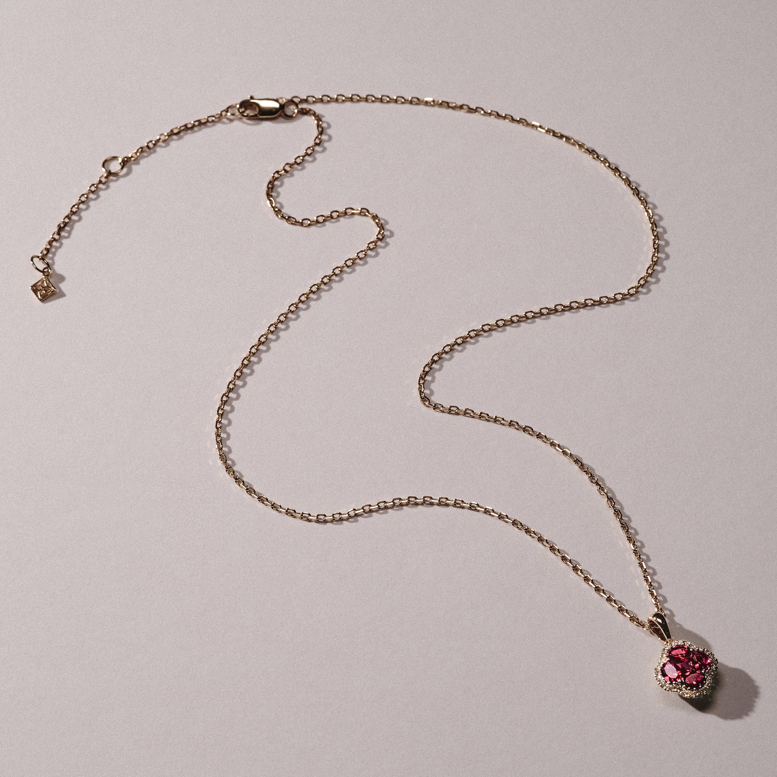 Alegria Lab Ruby Pendant 0.90ct in 18k Gold Vermeil - Image 2