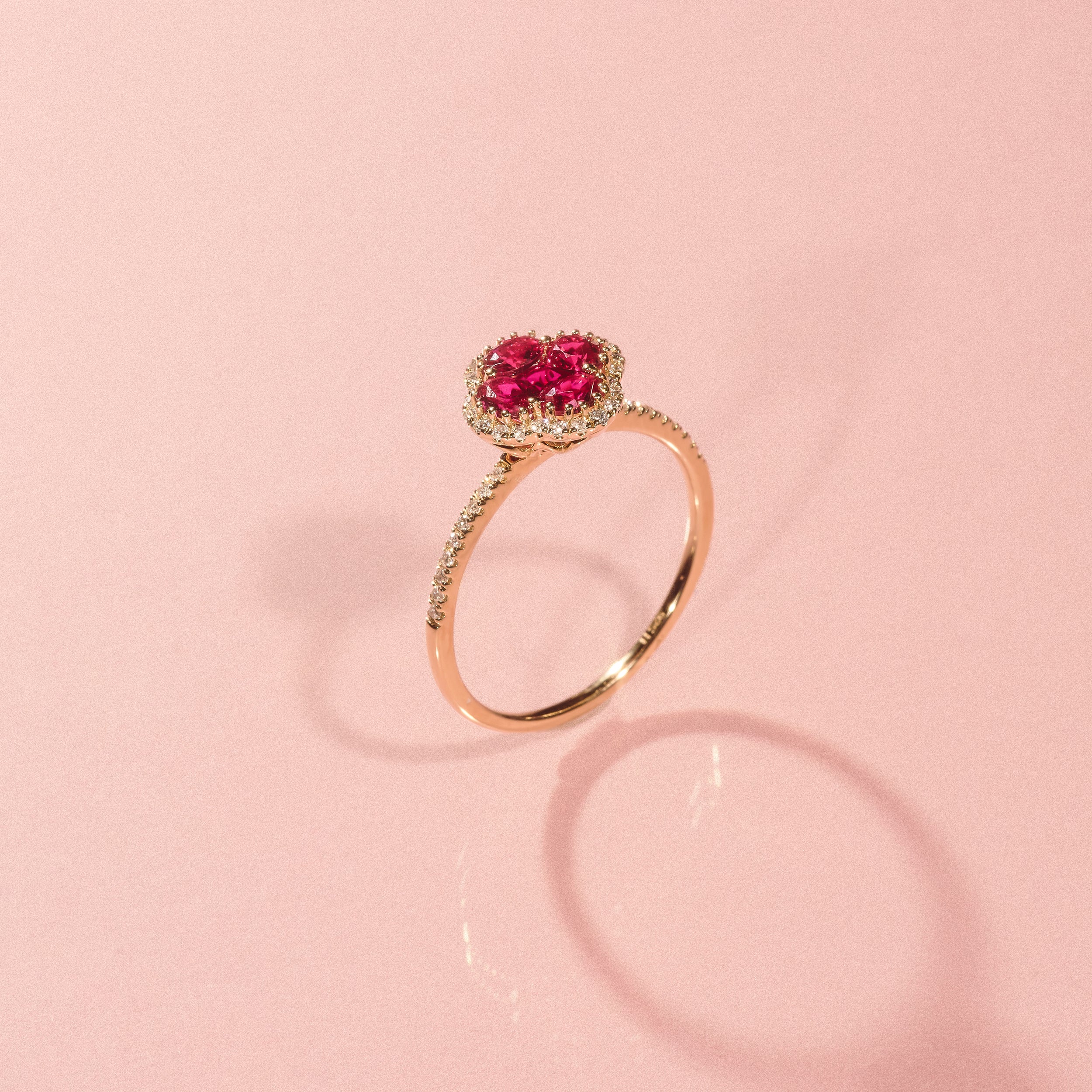 Alegria Lab Ruby Ring 0.85ct in 18k Gold Vermeil - Image 4