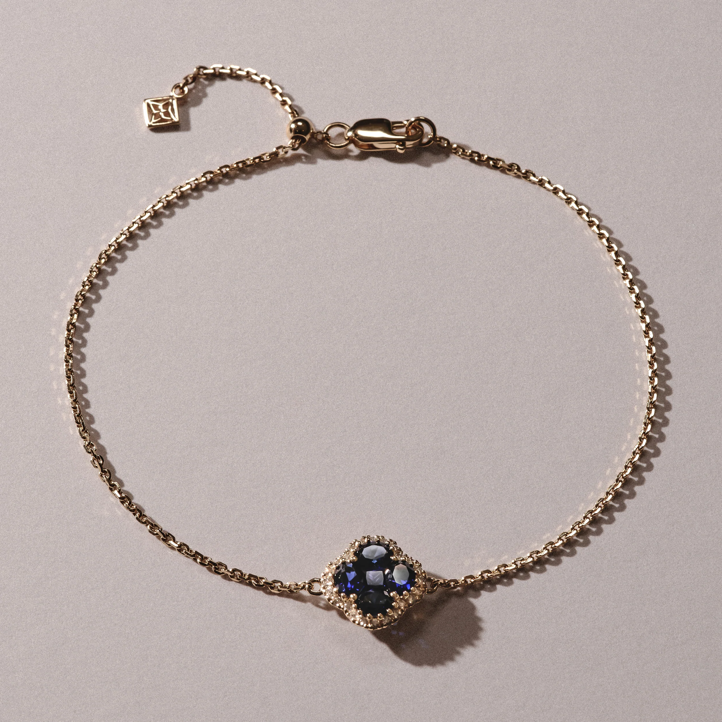 Alegria Lab Sapphire Bracelet 1.00ct in 18k Gold Vermeil - Image 2