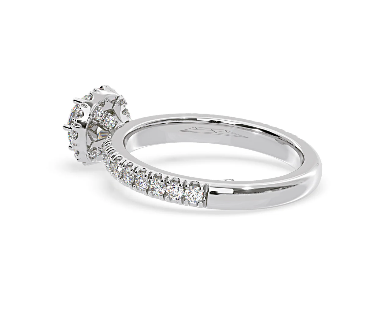Alessandra Diamond Engagement Ring Platinum 1.10CT G/VS1 - Image 34