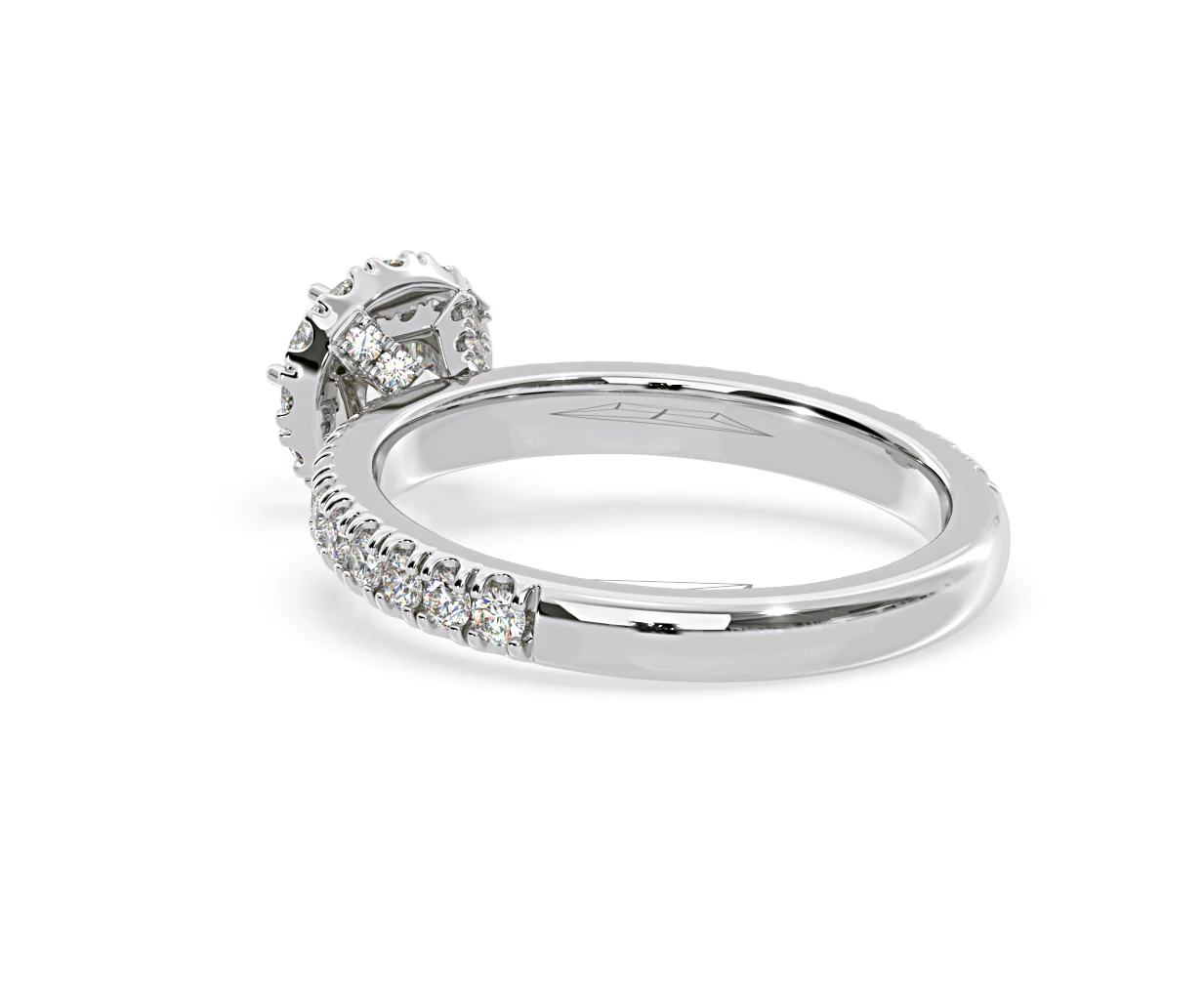 Alessandra Diamond Engagement Ring Platinum 1.10CT G/VS1 - Image 38