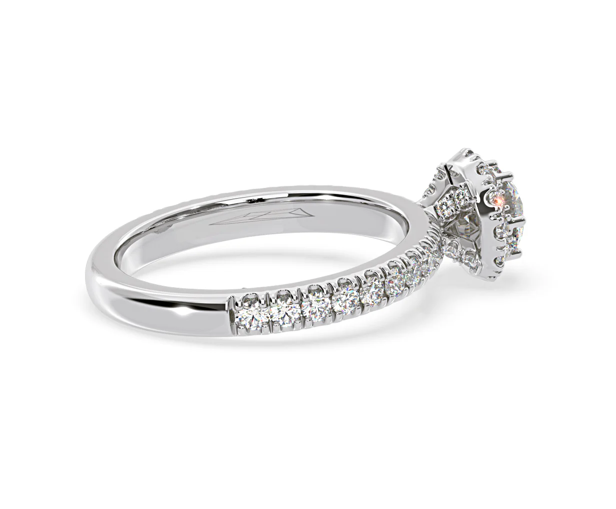 Alessandra Diamond Engagement Ring Platinum 1.10CT G/VS1 - Image 62