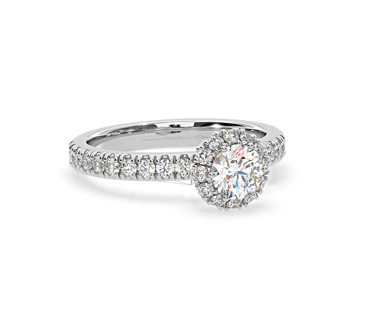 Alessandra Diamond Engagement Ring Platinum 1.10CT G/VS1 - Image 81