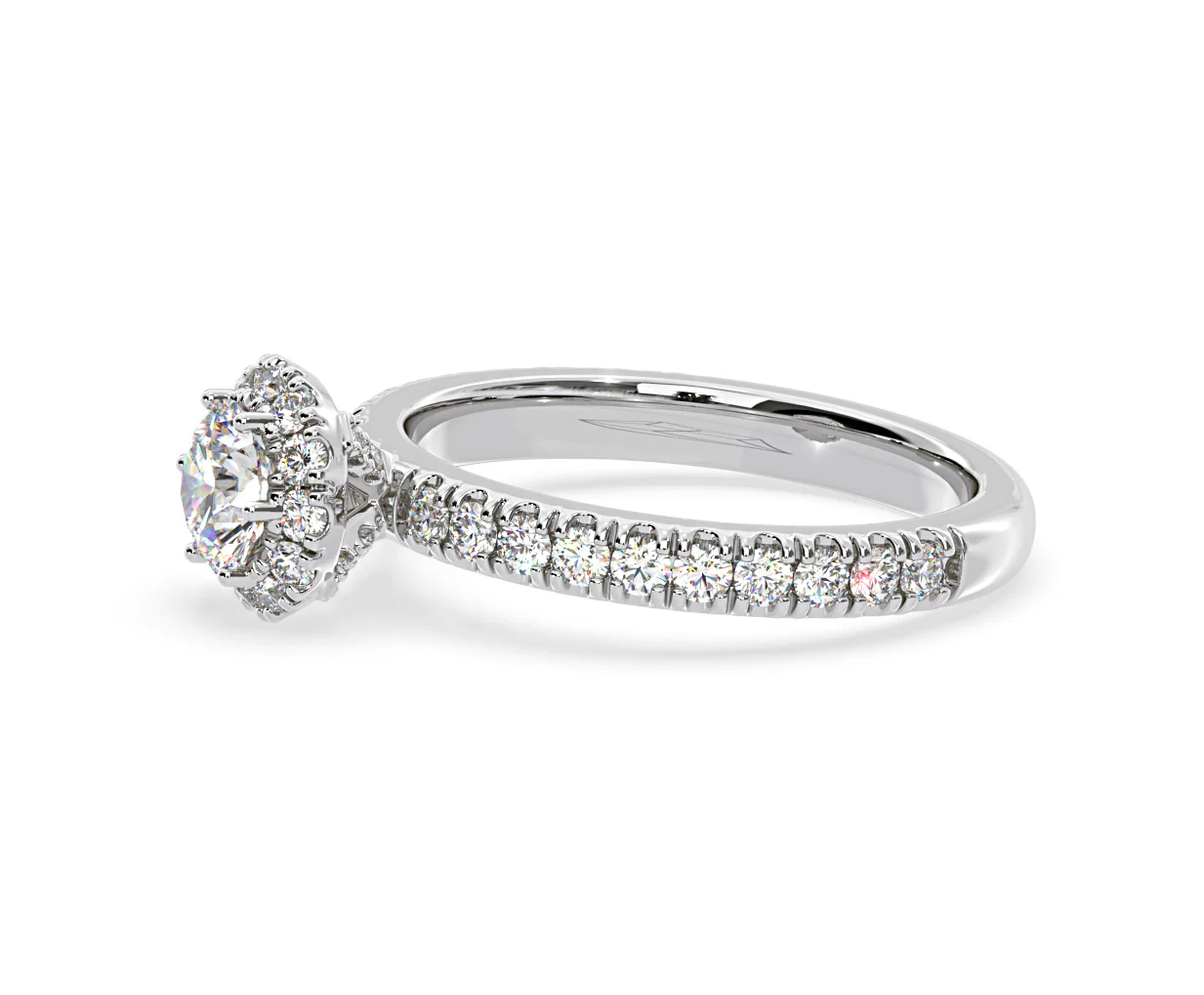 Alessandra Diamond Engagement Ring 18KW Gold 1.10CT G/SI2 - Image 22
