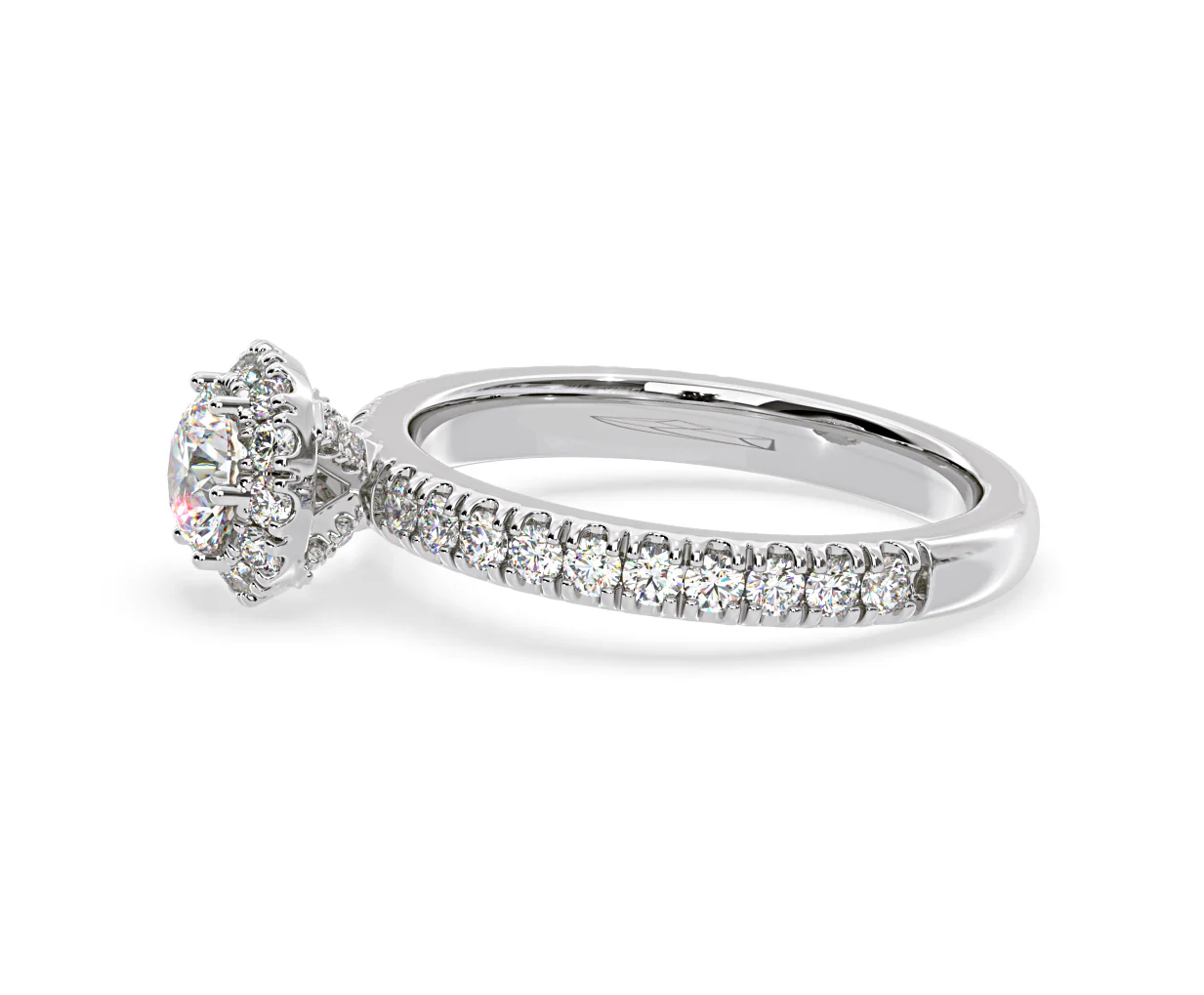 Alessandra Diamond Engagement Ring 18KW Gold 1.10CT G/SI2 - Image 24