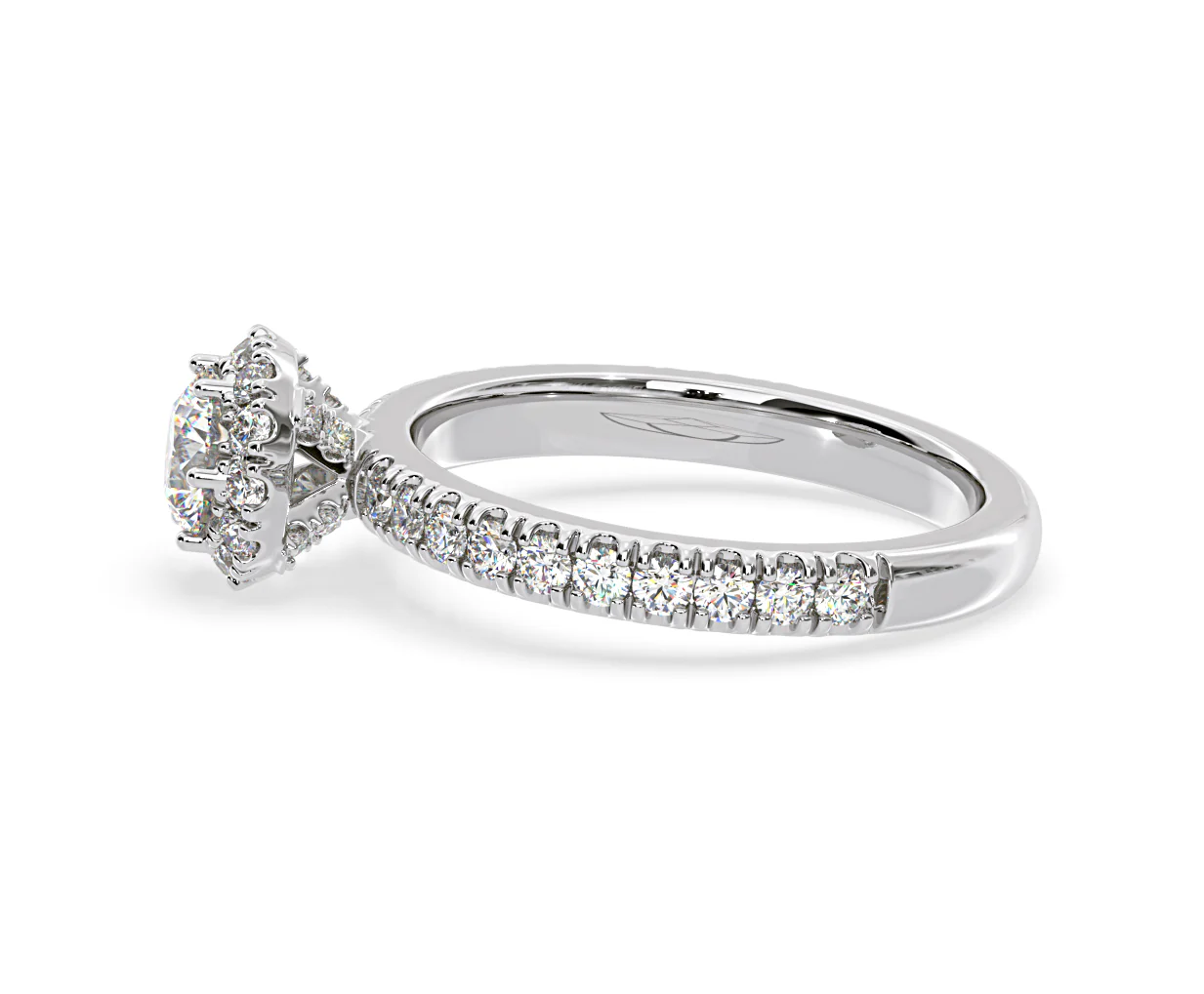 Alessandra Diamond Engagement Ring 18KW Gold 1.10CT G/SI2 - Image 26