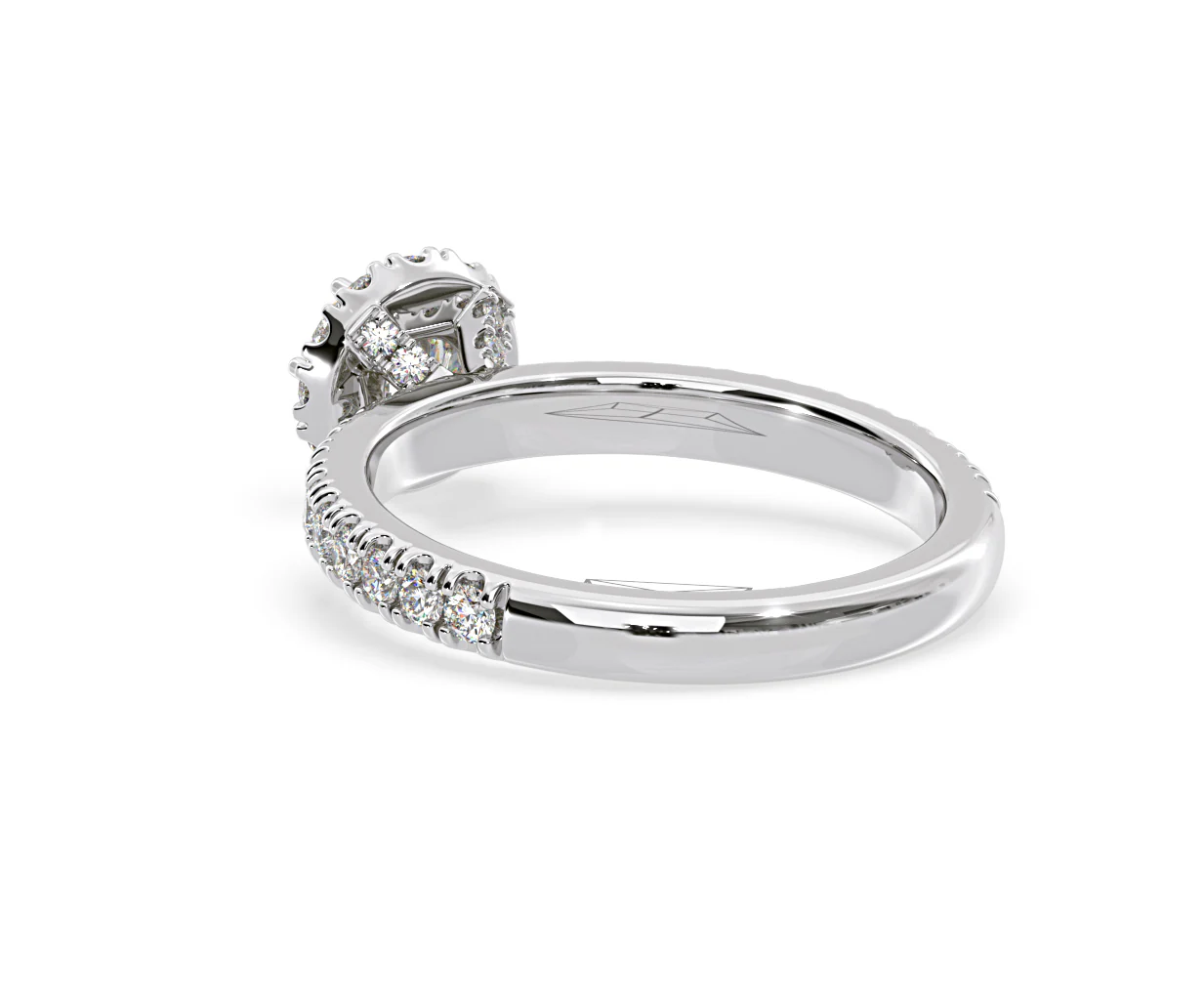 Alessandra Diamond Engagement Ring 18KW Gold 1.10CT G/SI2 - Image 39