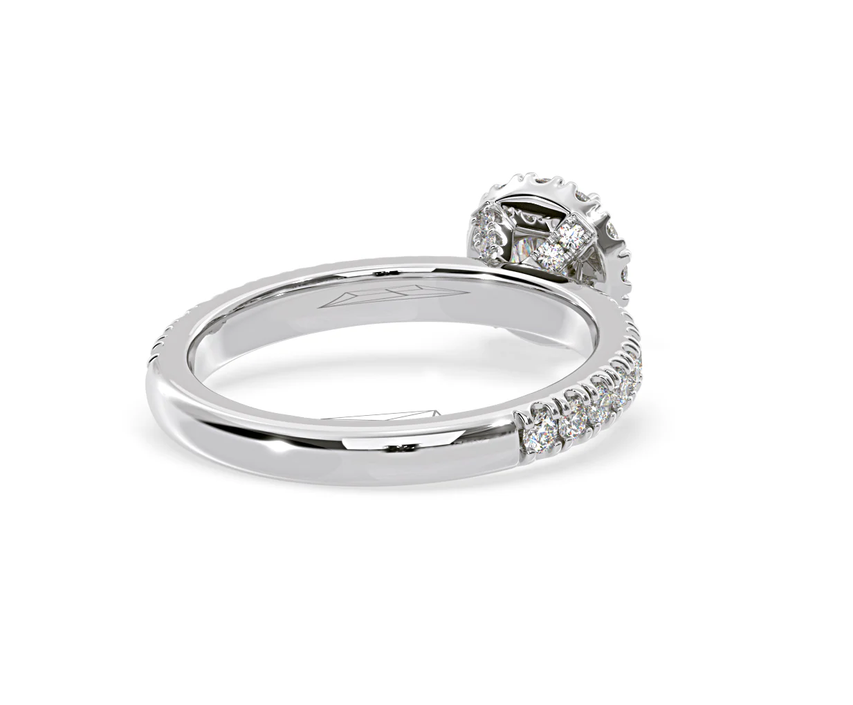 Alessandra Diamond Engagement Ring 18KW Gold 1.10CT G/SI2 - Image 53