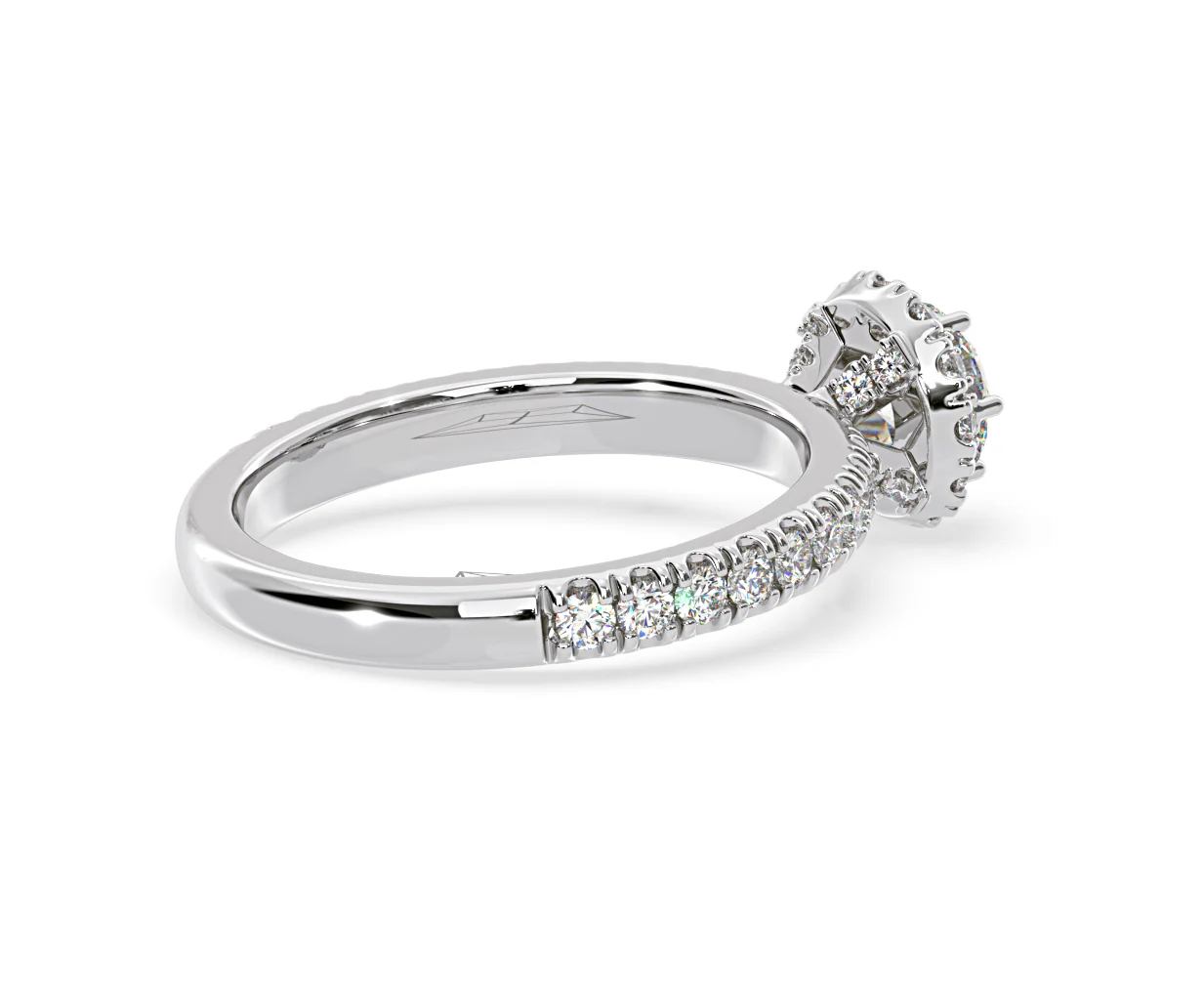 Alessandra Diamond Engagement Ring 18KW Gold 1.10CT G/SI2 - Image 59