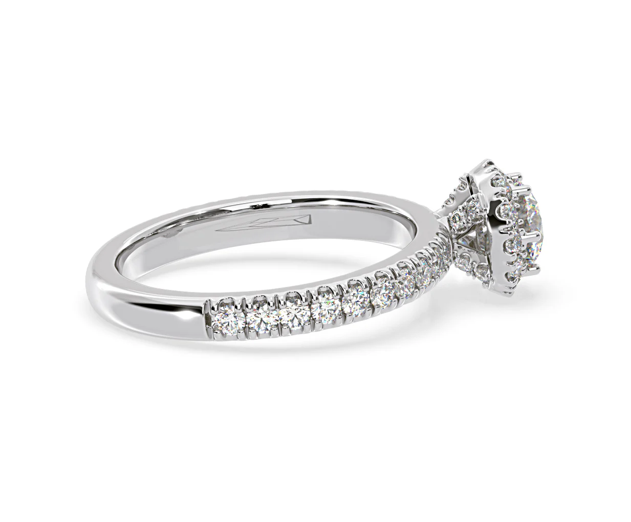 Alessandra Diamond Engagement Ring 18KW Gold 1.10CT G/SI2 - Image 64
