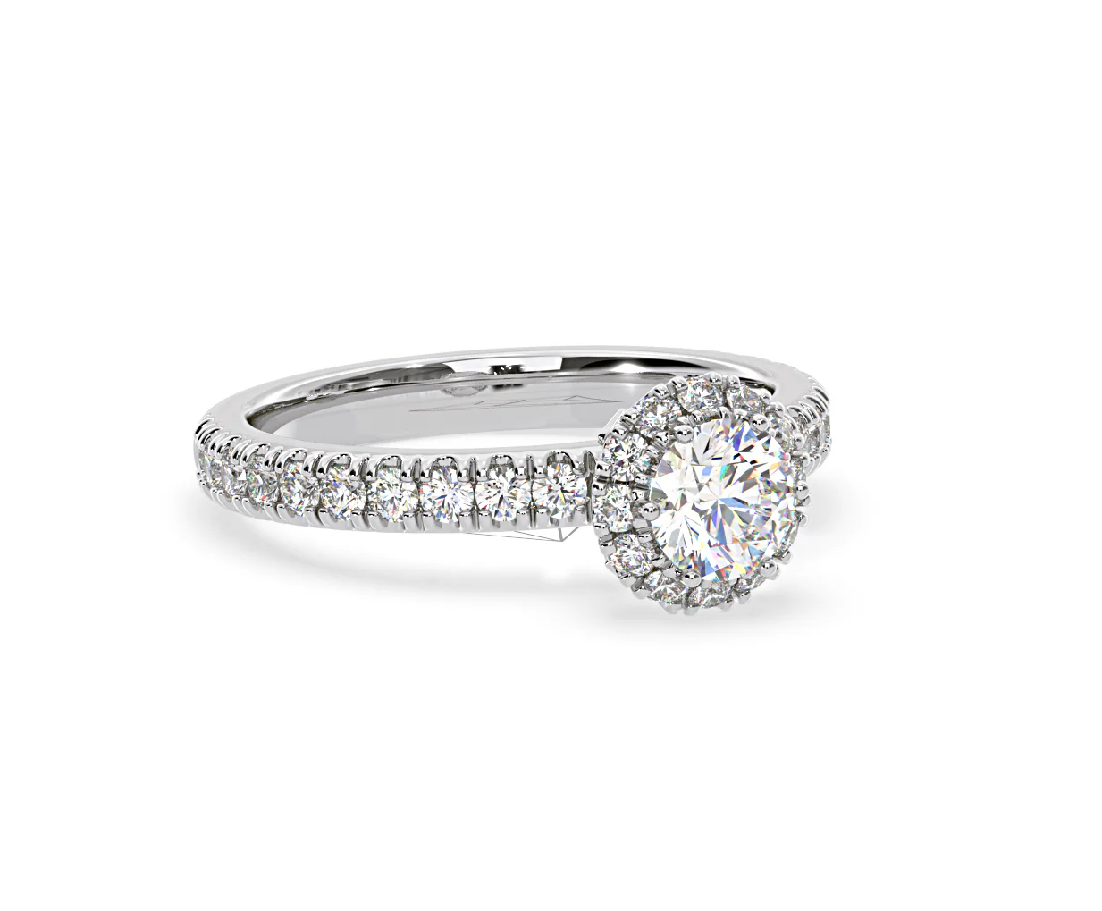 Alessandra Diamond Engagement Ring 18KW Gold 1.10CT G/SI2 - Image 80