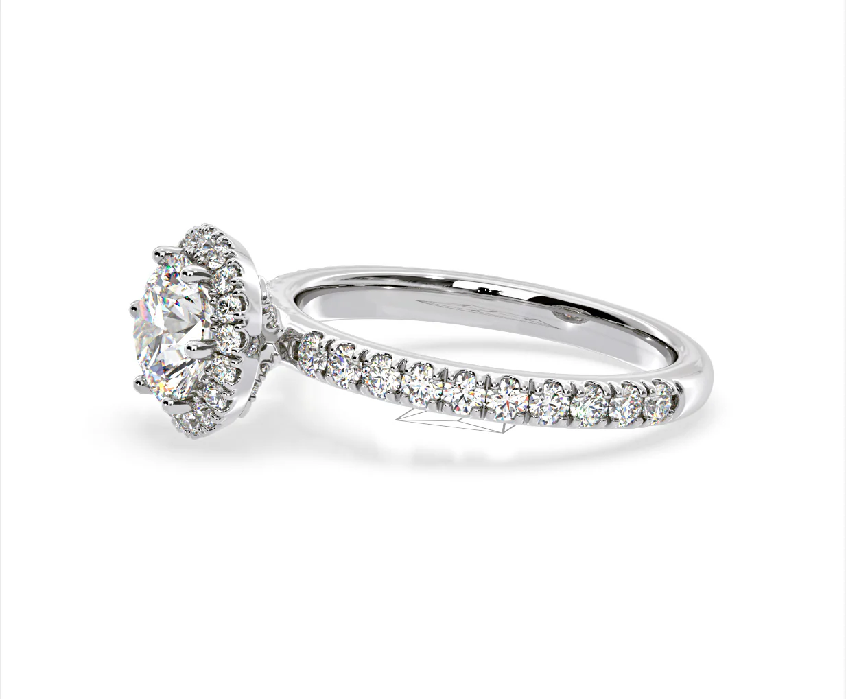 Alessandra GIA Diamond Engagement Ring Platinum 1.60CT G/VS2 - Image 22