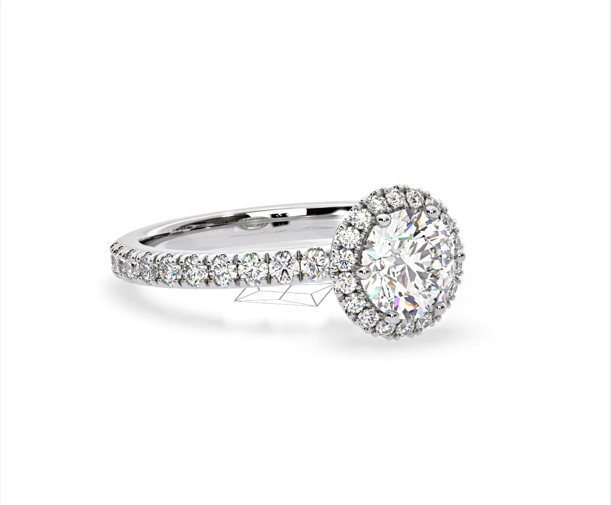 Alessandra GIA Diamond Engagement Ring Platinum 1.60CT G/VS2 - Image 79