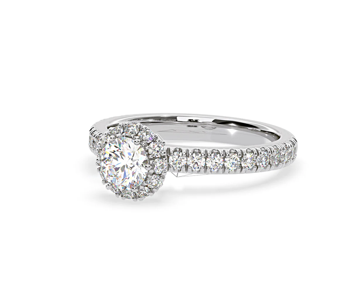 Alessandra Diamond Engagement Ring Platinum 1.10CT G/SI2 - Image 13