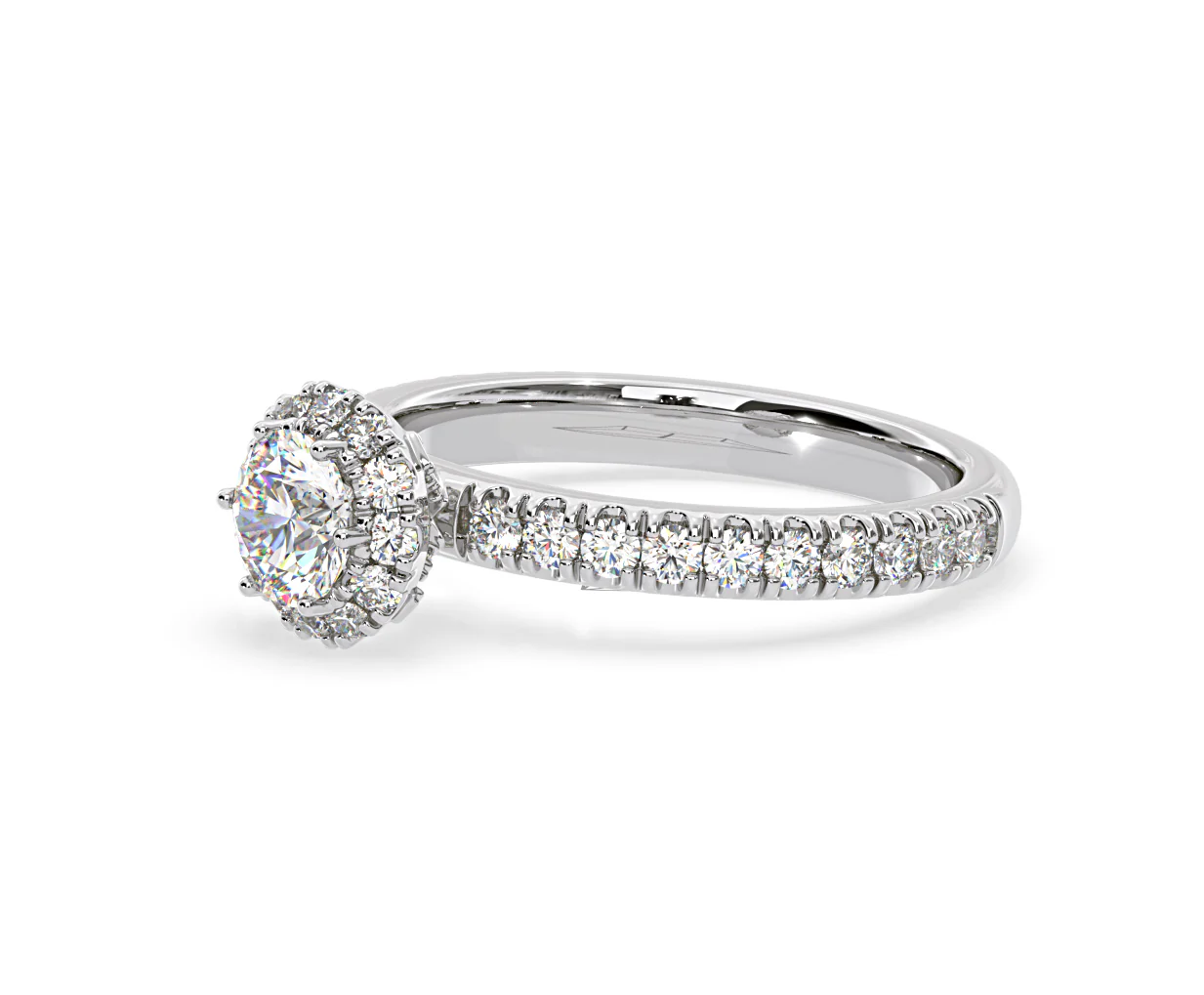 Alessandra Diamond Engagement Ring Platinum 1.10CT G/SI2 - Image 18