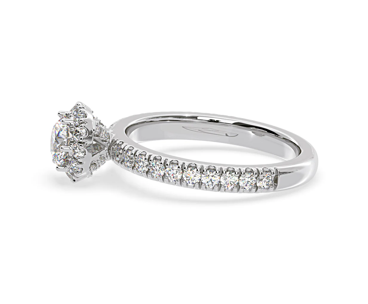 Alessandra Diamond Engagement Ring Platinum 1.10CT G/SI2 - Image 25
