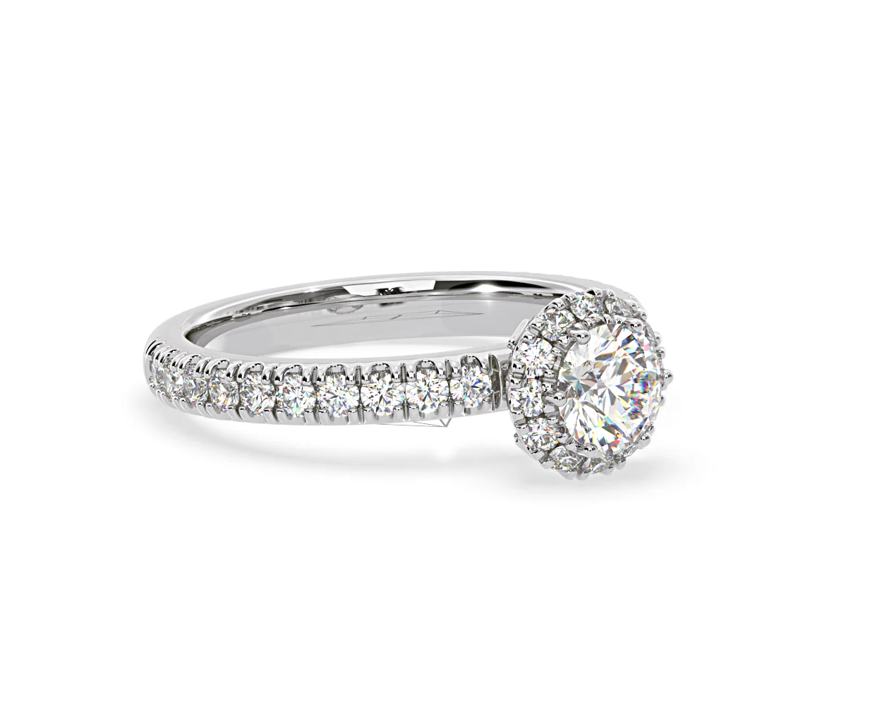 Alessandra Diamond Engagement Ring Platinum 1.10CT G/SI2 - Image 78