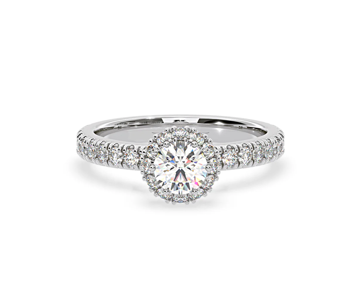 Alessandra GIA Diamond Engagement Ring Platinum 1.35CT G/VS2 - Image 7