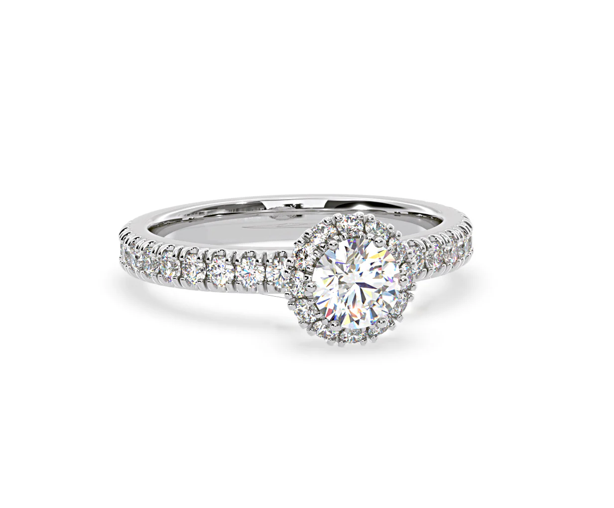 Alessandra GIA Diamond Engagement Ring Platinum 1.35CT G/VS2 - Image 83