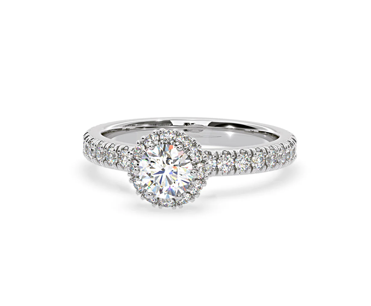 Alessandra GIA Diamond Engagement Ring Platinum 1.35CT G/VS2 - Image 9