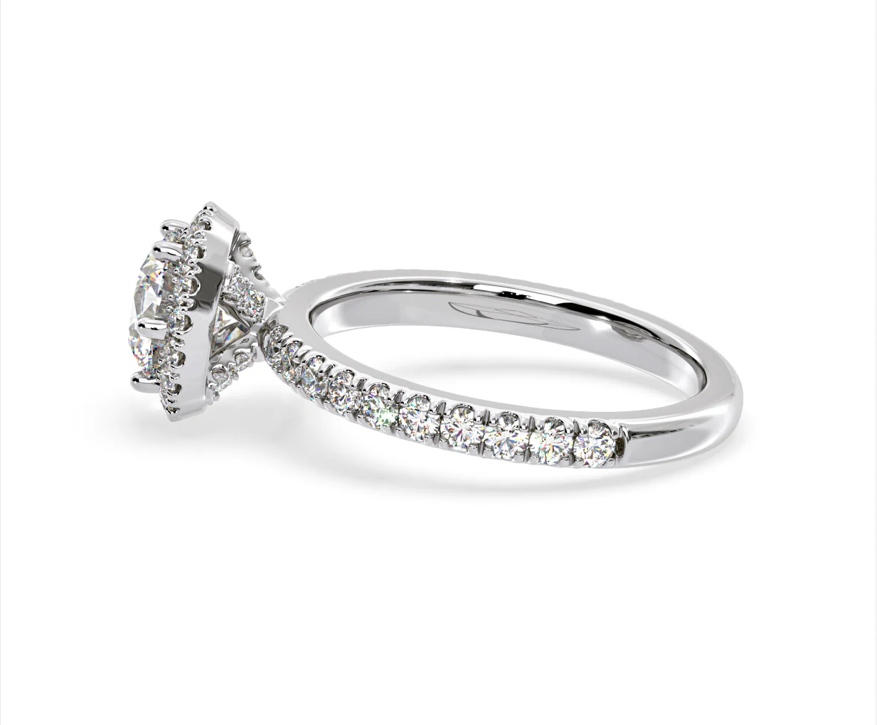 Alessandra GIA Diamond Engagement Ring Platinum 1.70CT G/VS2 - Image 28