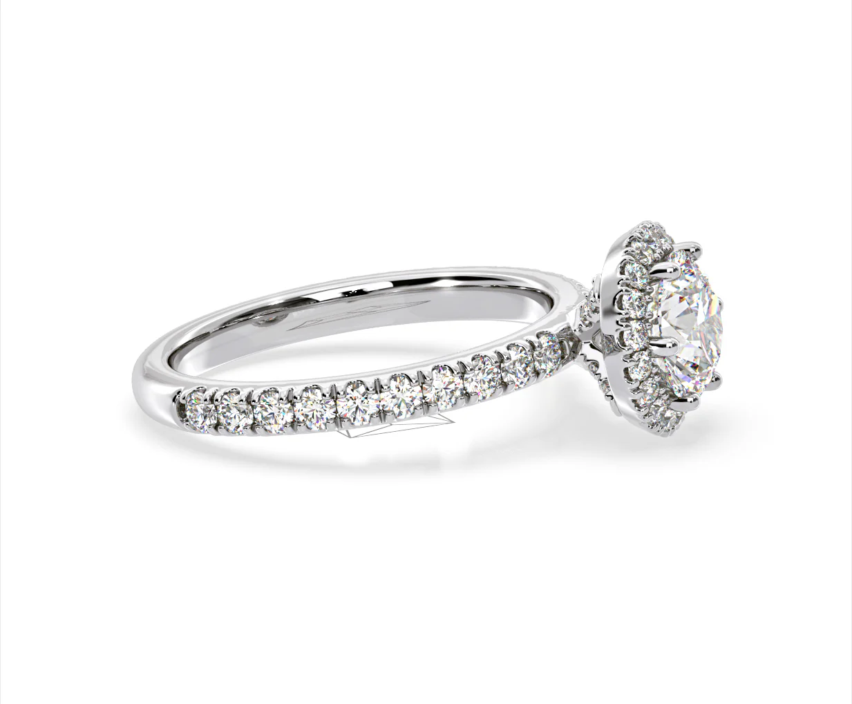Alessandra GIA Diamond Engagement Ring Platinum 1.70CT G/VS2 - Image 70