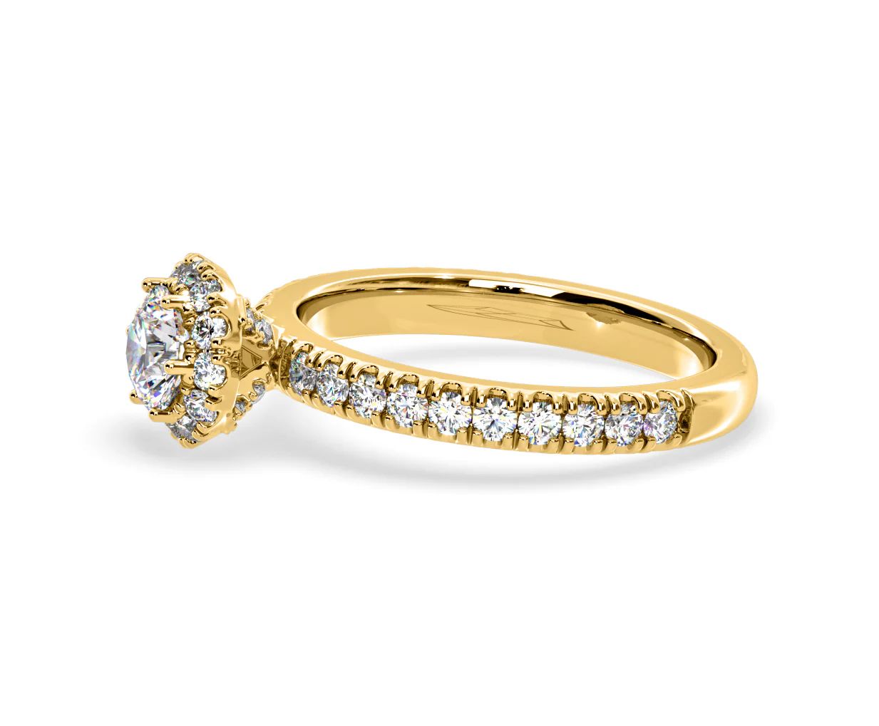Alessandra Lab Diamond Engagement Ring 18K Gold 1.10CT F/VS1 - Image 23