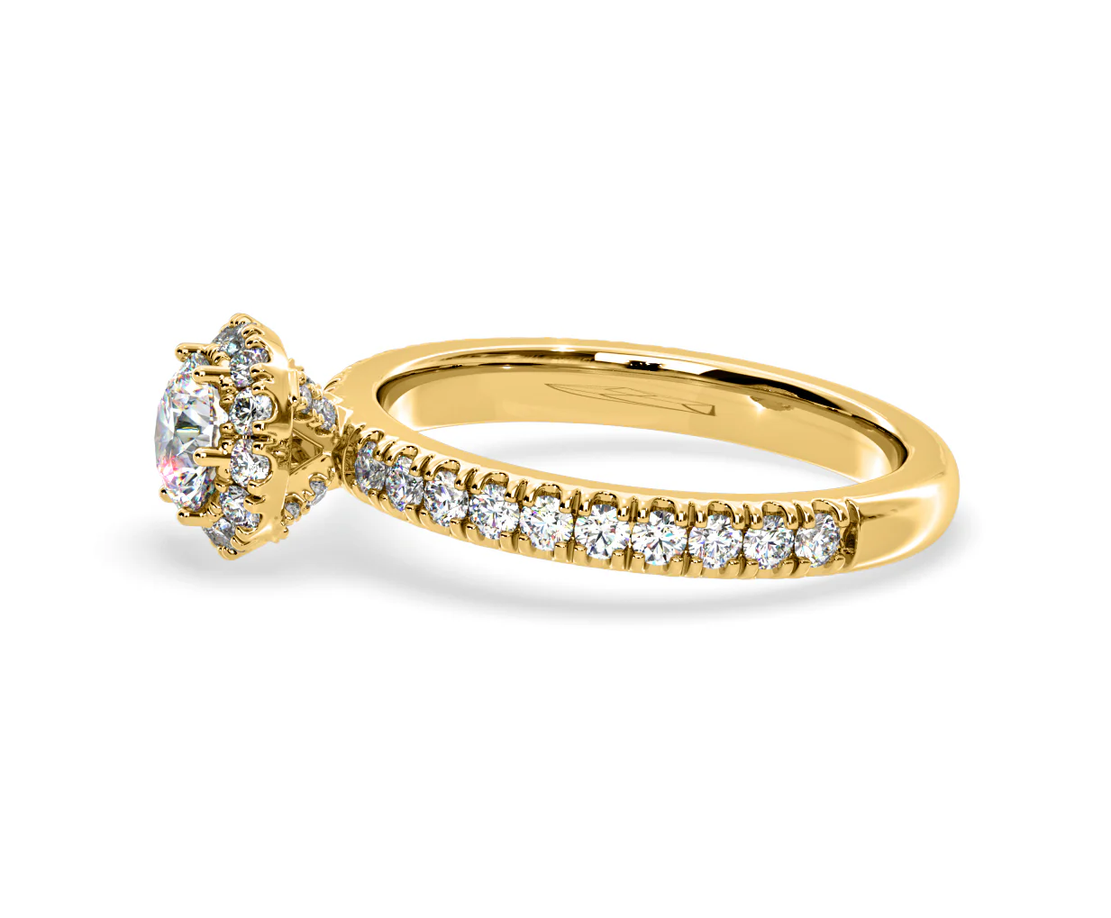 Alessandra Lab Diamond Engagement Ring 18K Gold 1.10CT F/VS1 - Image 24