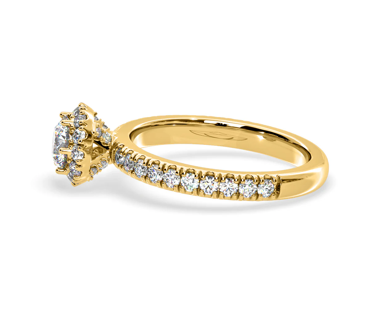 Alessandra Lab Diamond Engagement Ring 18K Gold 1.10CT F/VS1 - Image 26