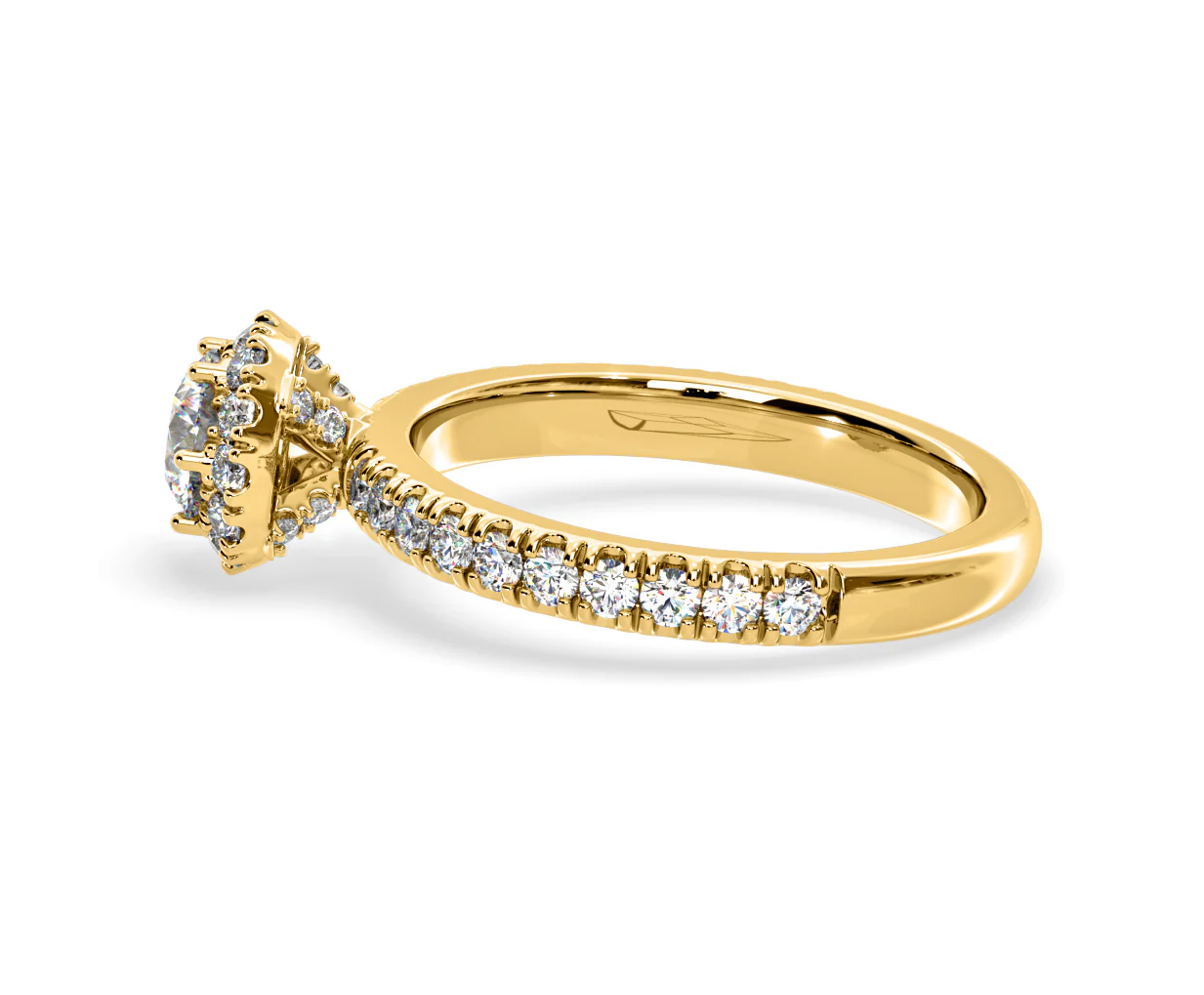 Alessandra Lab Diamond Engagement Ring 18K Gold 1.10CT F/VS1 - Image 28