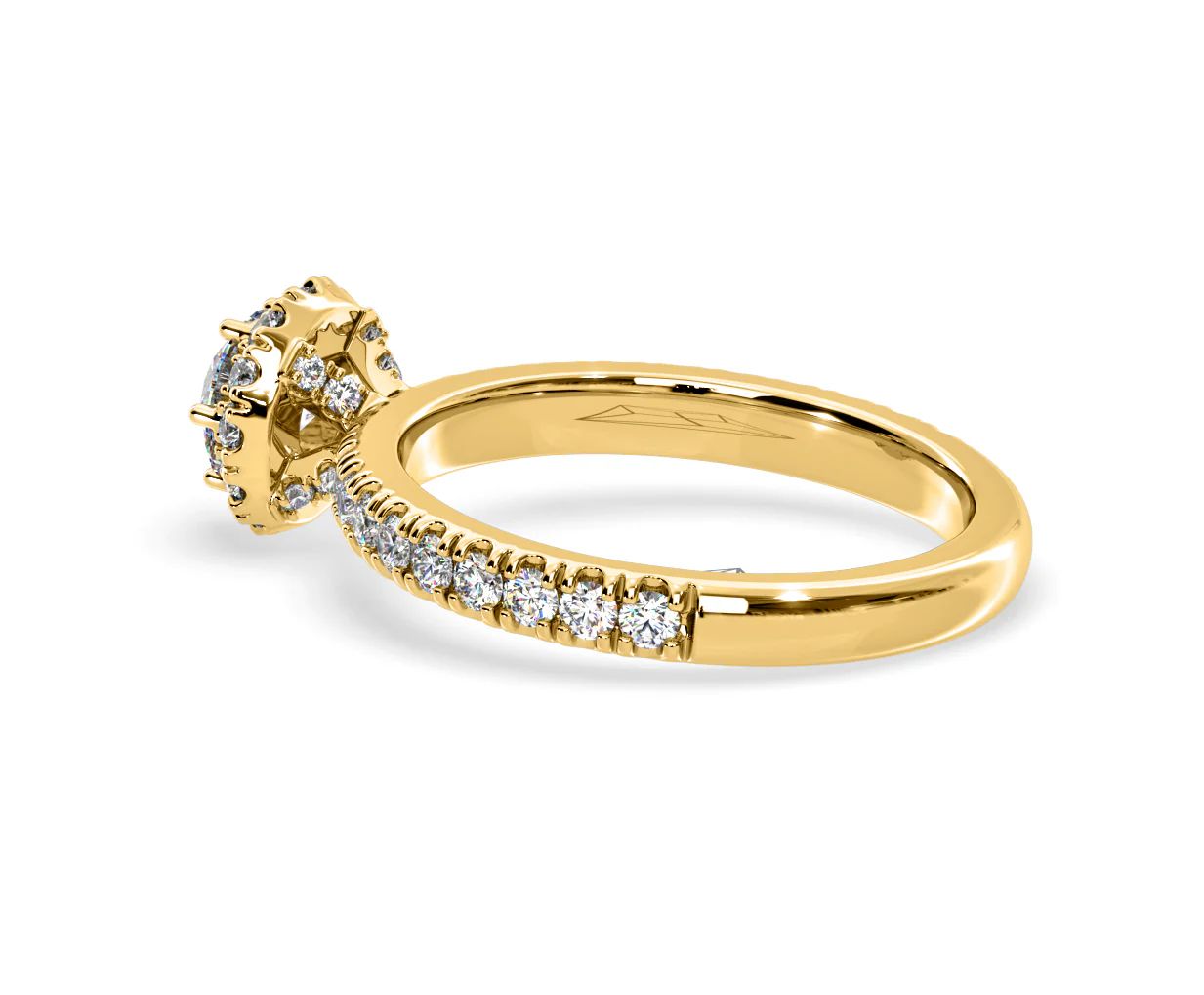 Alessandra Lab Diamond Engagement Ring 18K Gold 1.10CT F/VS1 - Image 33