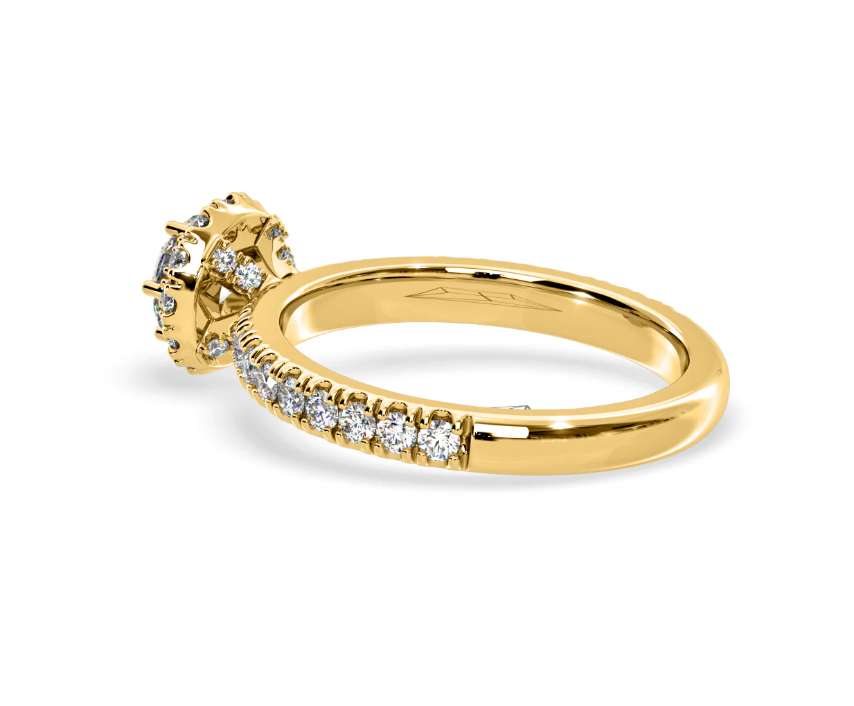Alessandra Lab Diamond Engagement Ring 18K Gold 1.10CT F/VS1 - Image 34