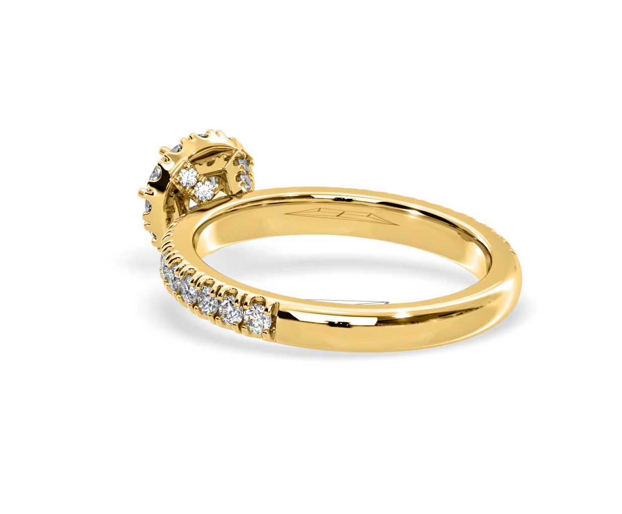 Alessandra Lab Diamond Engagement Ring 18K Gold 1.10CT F/VS1 - Image 38