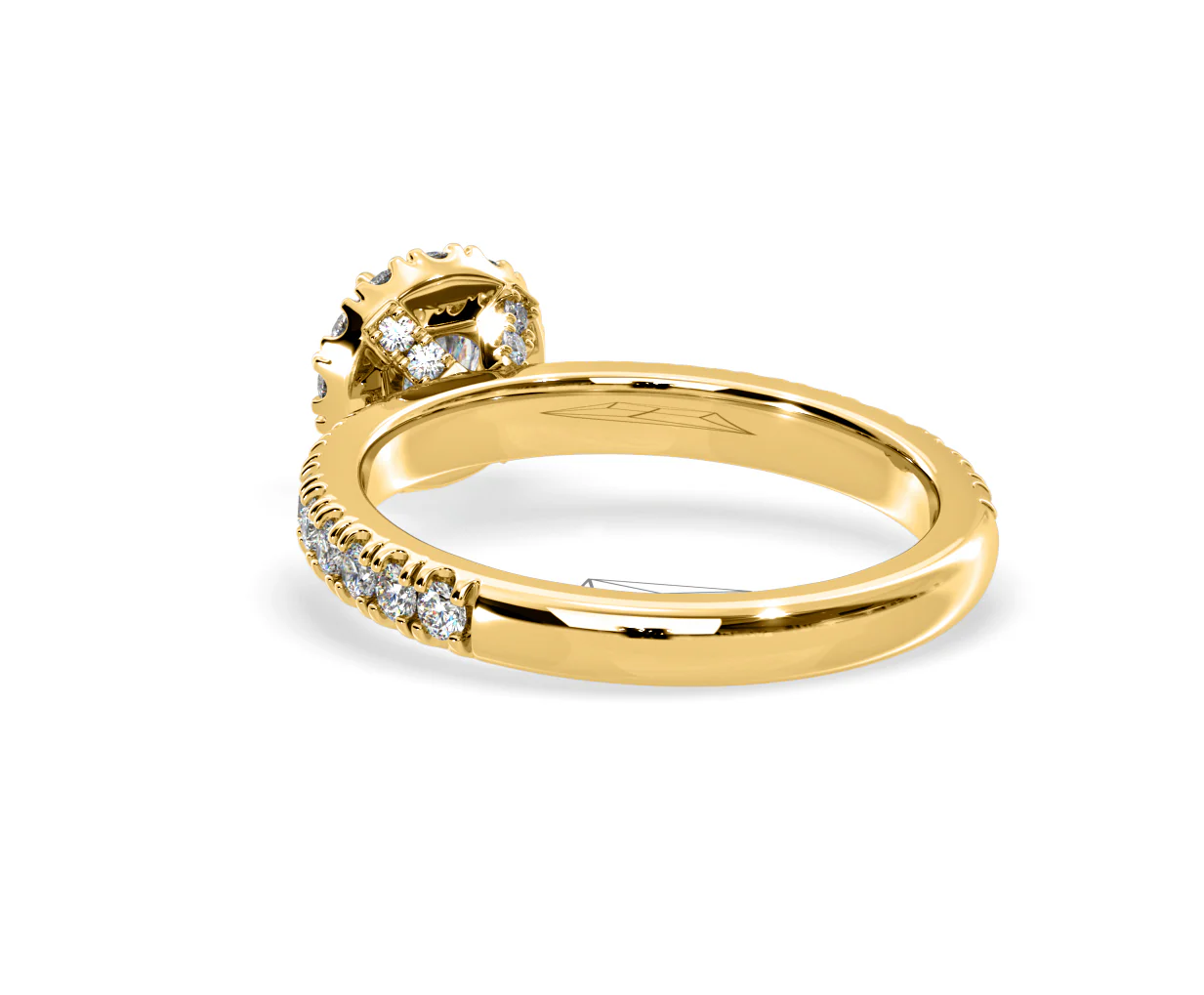 Alessandra Lab Diamond Engagement Ring 18K Gold 1.10CT F/VS1 - Image 40
