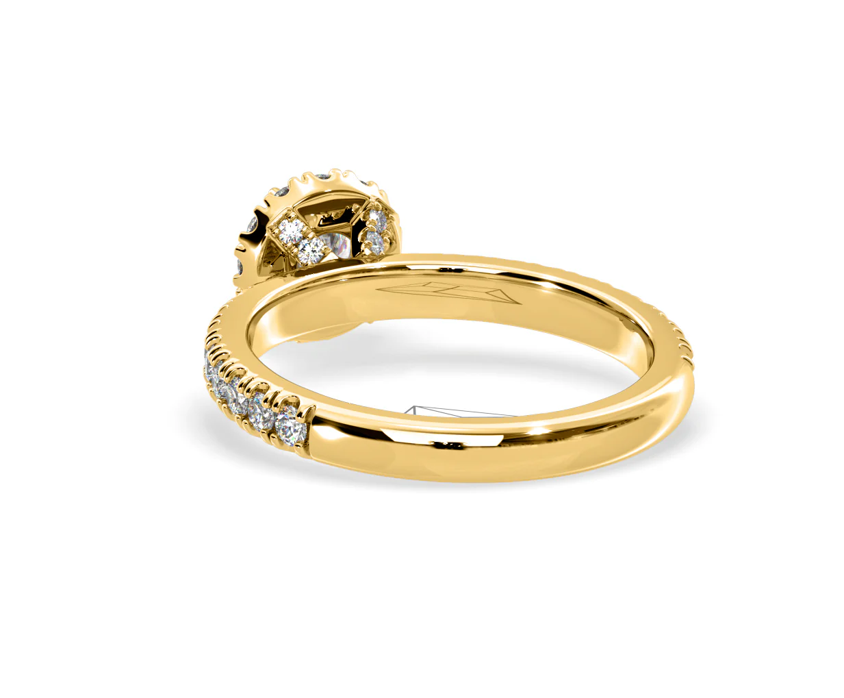 Alessandra Lab Diamond Engagement Ring 18K Gold 1.10CT F/VS1 - Image 41