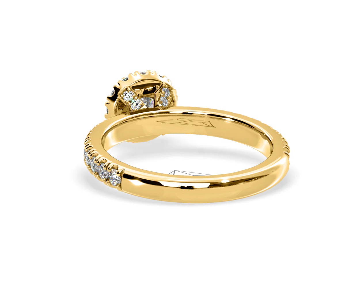 Alessandra Lab Diamond Engagement Ring 18K Gold 1.10CT F/VS1 - Image 42