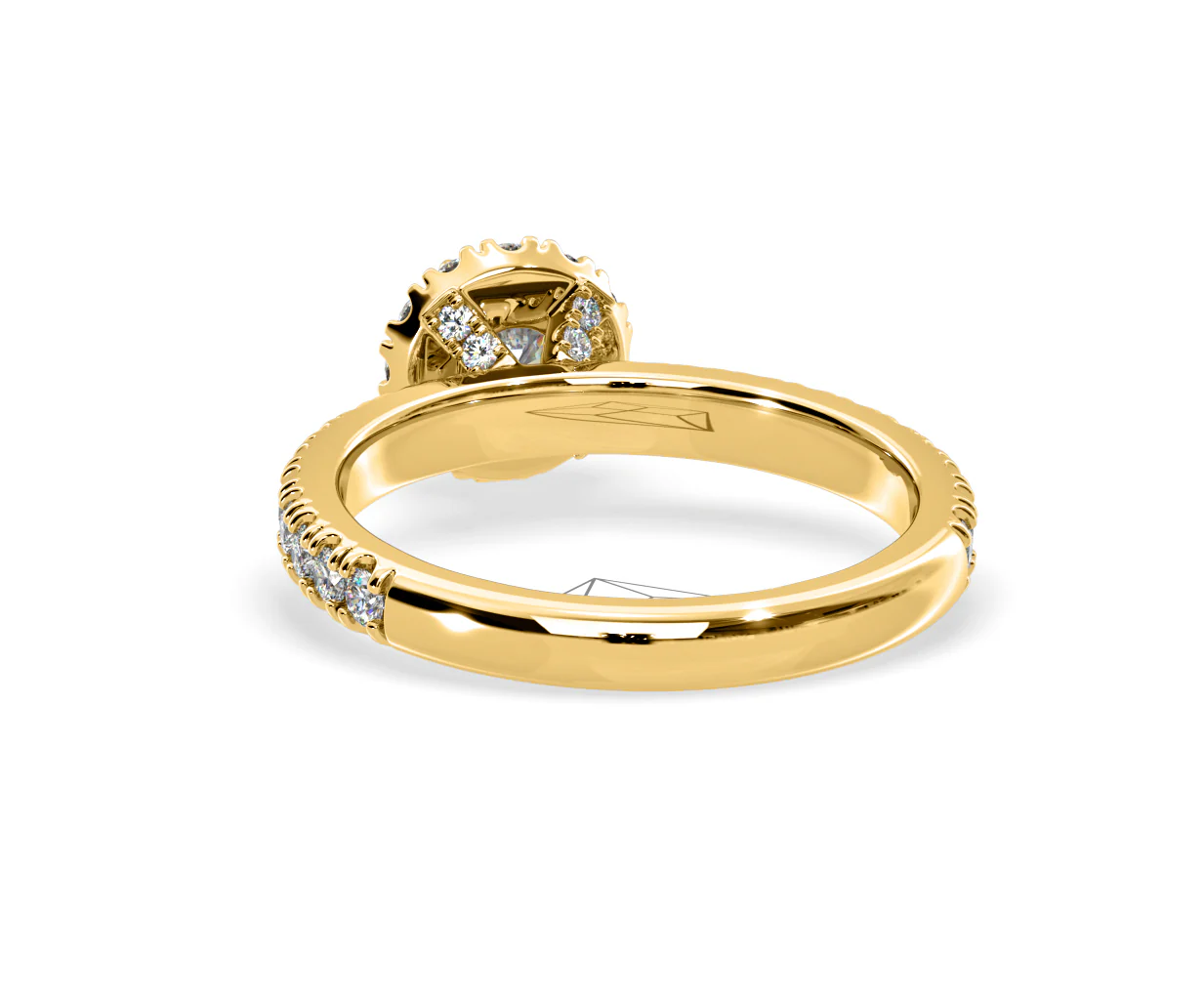 Alessandra Lab Diamond Engagement Ring 18K Gold 1.10CT F/VS1 - Image 43
