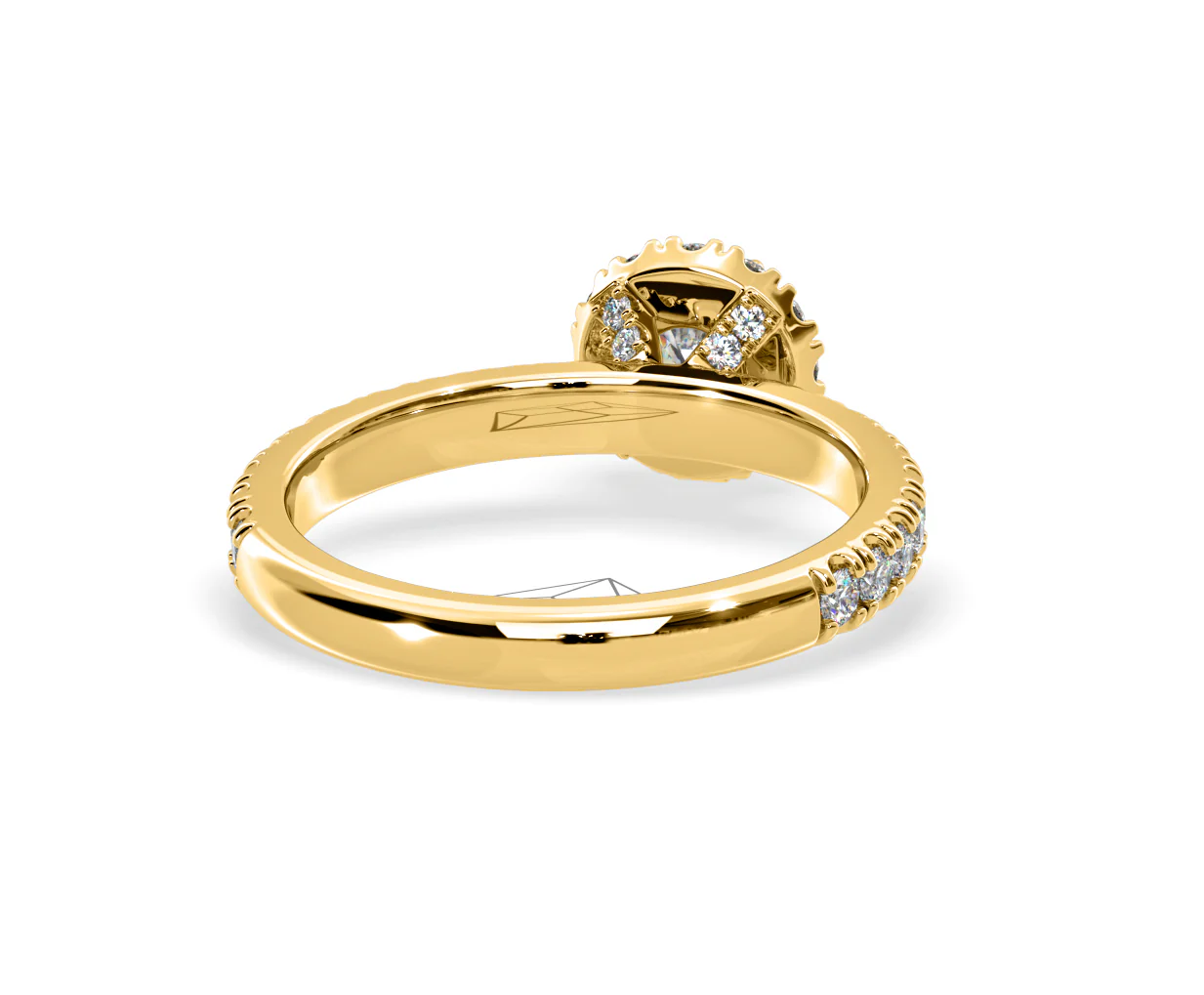 Alessandra Lab Diamond Engagement Ring 18K Gold 1.10CT F/VS1 - Image 50