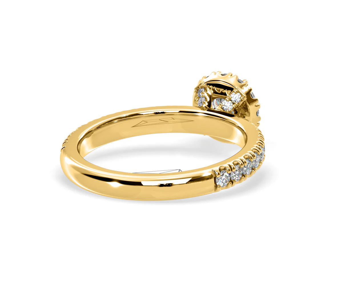 Alessandra Lab Diamond Engagement Ring 18K Gold 1.10CT F/VS1 - Image 53