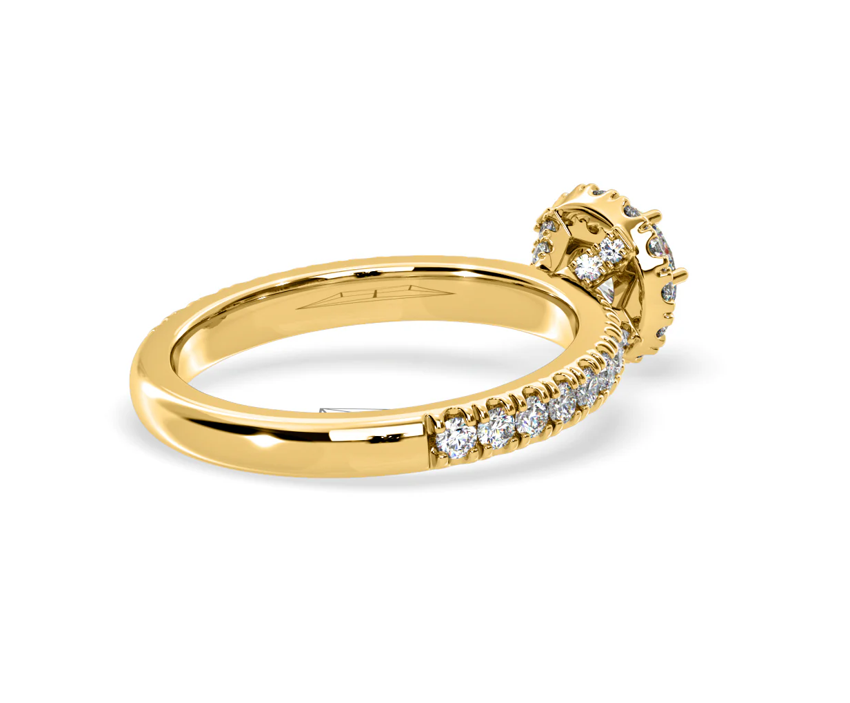 Alessandra Lab Diamond Engagement Ring 18K Gold 1.10CT F/VS1 - Image 57