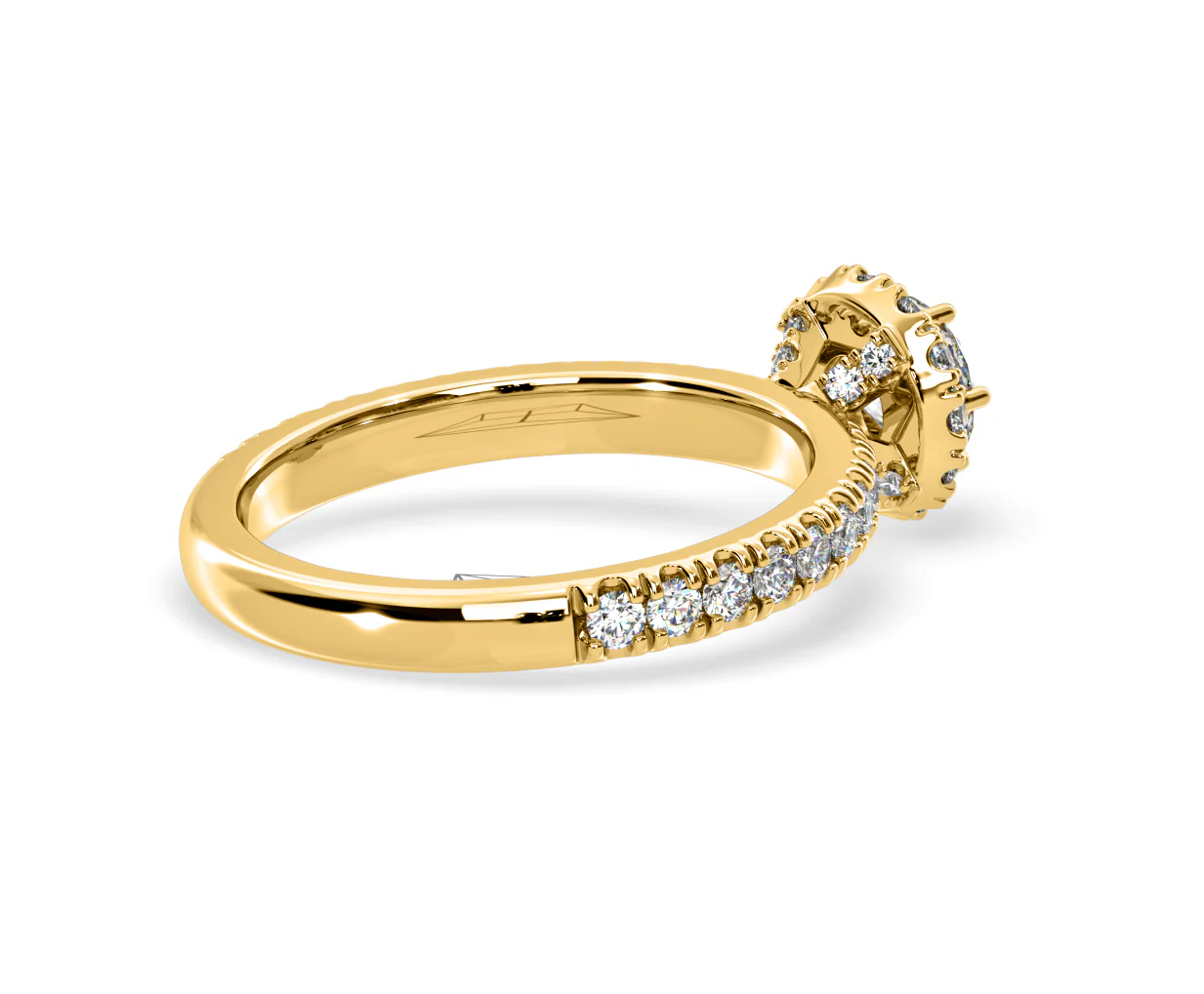 Alessandra Lab Diamond Engagement Ring 18K Gold 1.10CT F/VS1 - Image 58