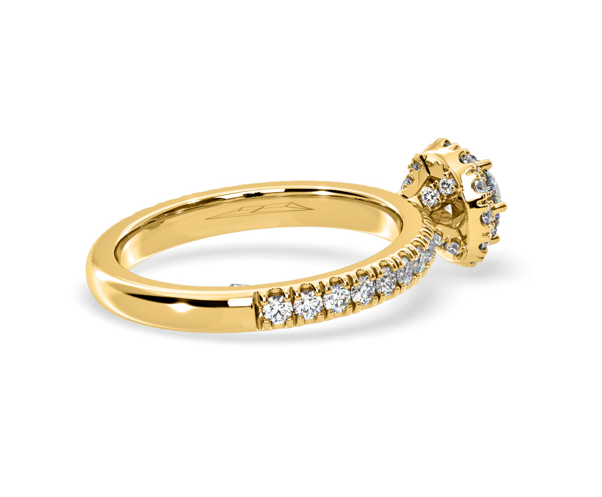 Alessandra Lab Diamond Engagement Ring 18K Gold 1.10CT F/VS1 - Image 60