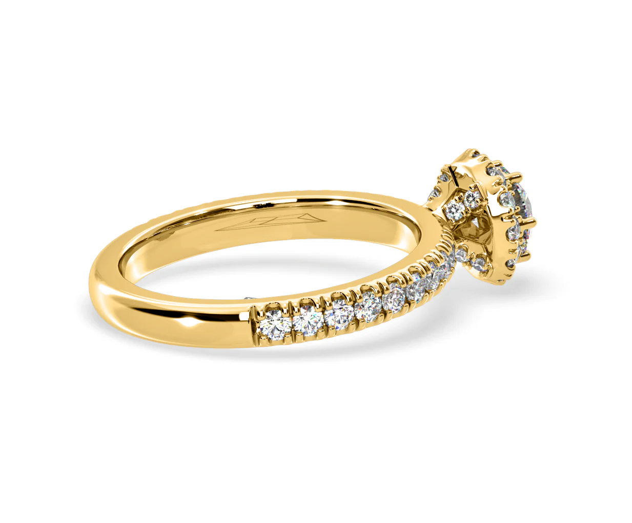 Alessandra Lab Diamond Engagement Ring 18K Gold 1.10CT F/VS1 - Image 61