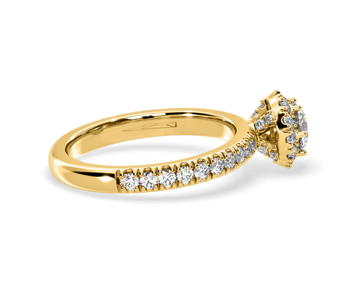 Alessandra Lab Diamond Engagement Ring 18K Gold 1.10CT F/VS1 - Image 64