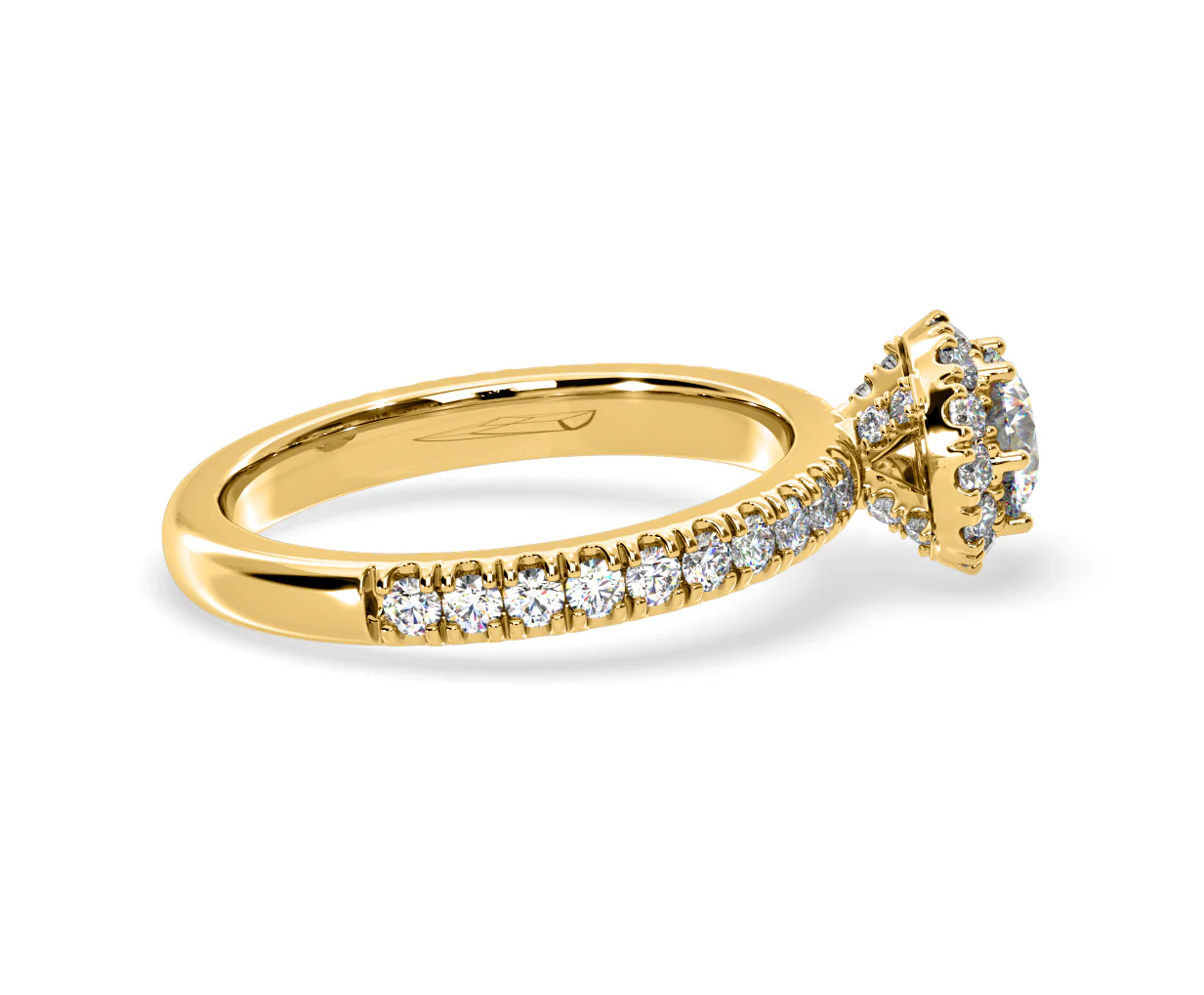 Alessandra Lab Diamond Engagement Ring 18K Gold 1.10CT F/VS1 - Image 65